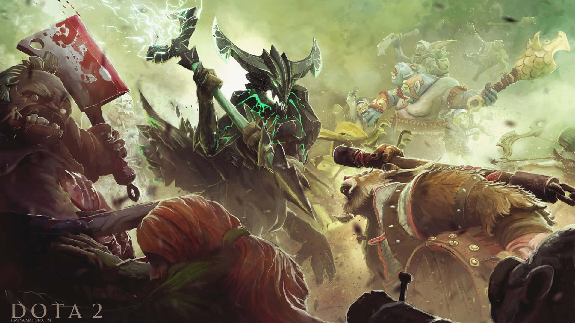 Dota 2 Epic Batlle Background