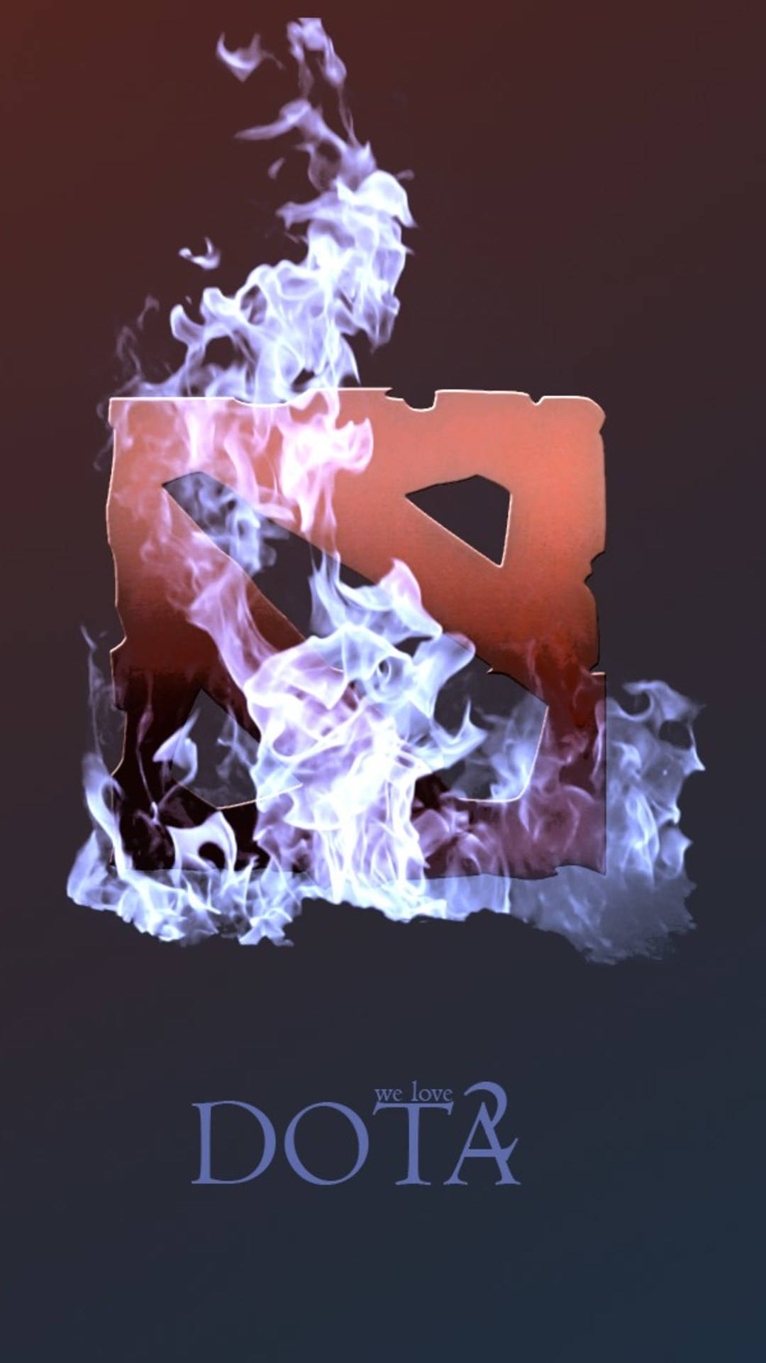 Dota 2 Logo Blue Smoke