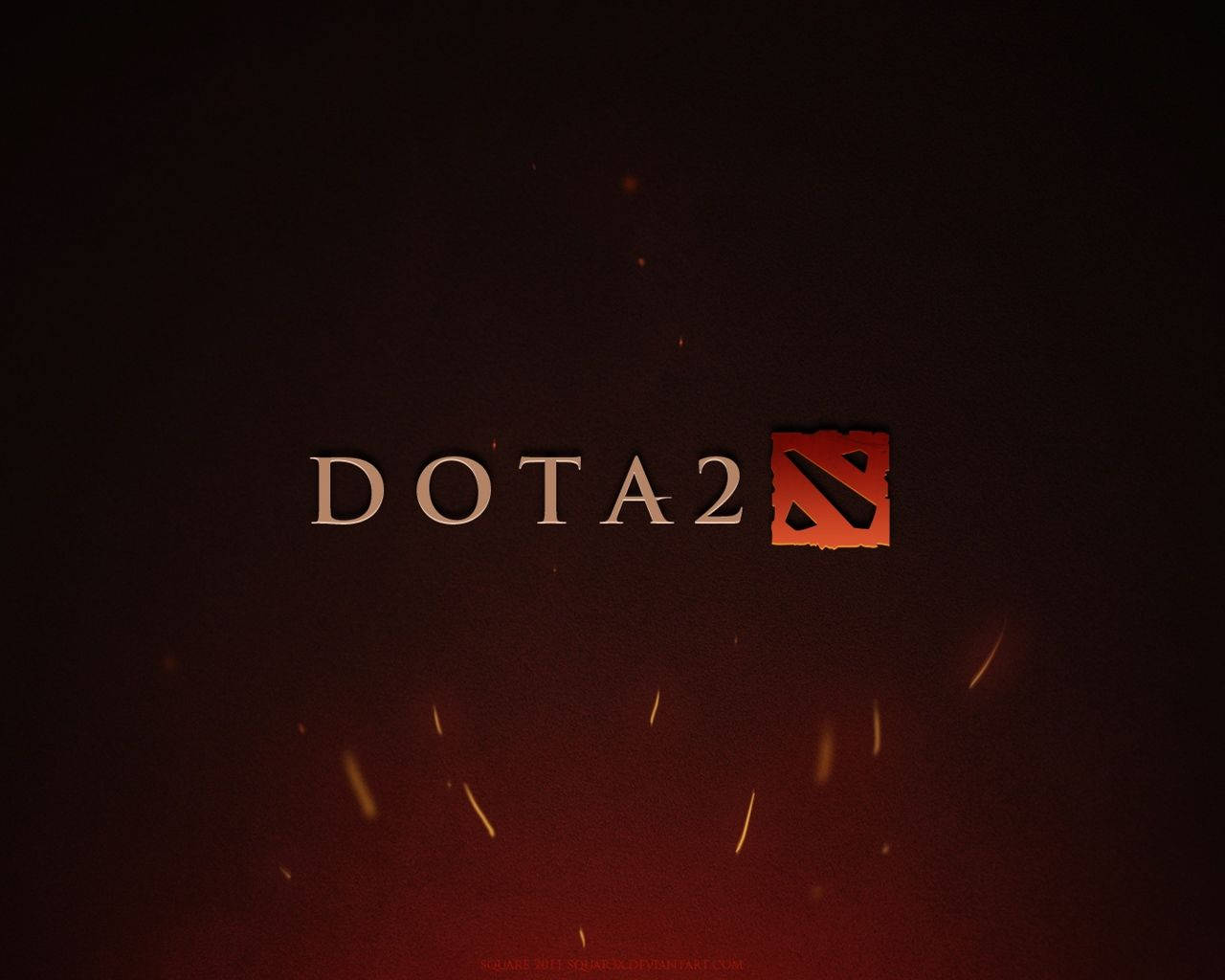 Dota 2 Logo Cinder Background