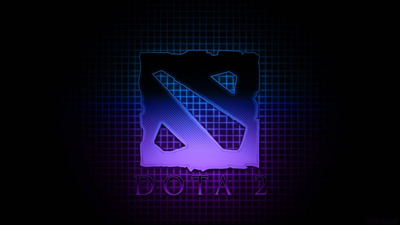 Dota 2 Logo Purple Squares