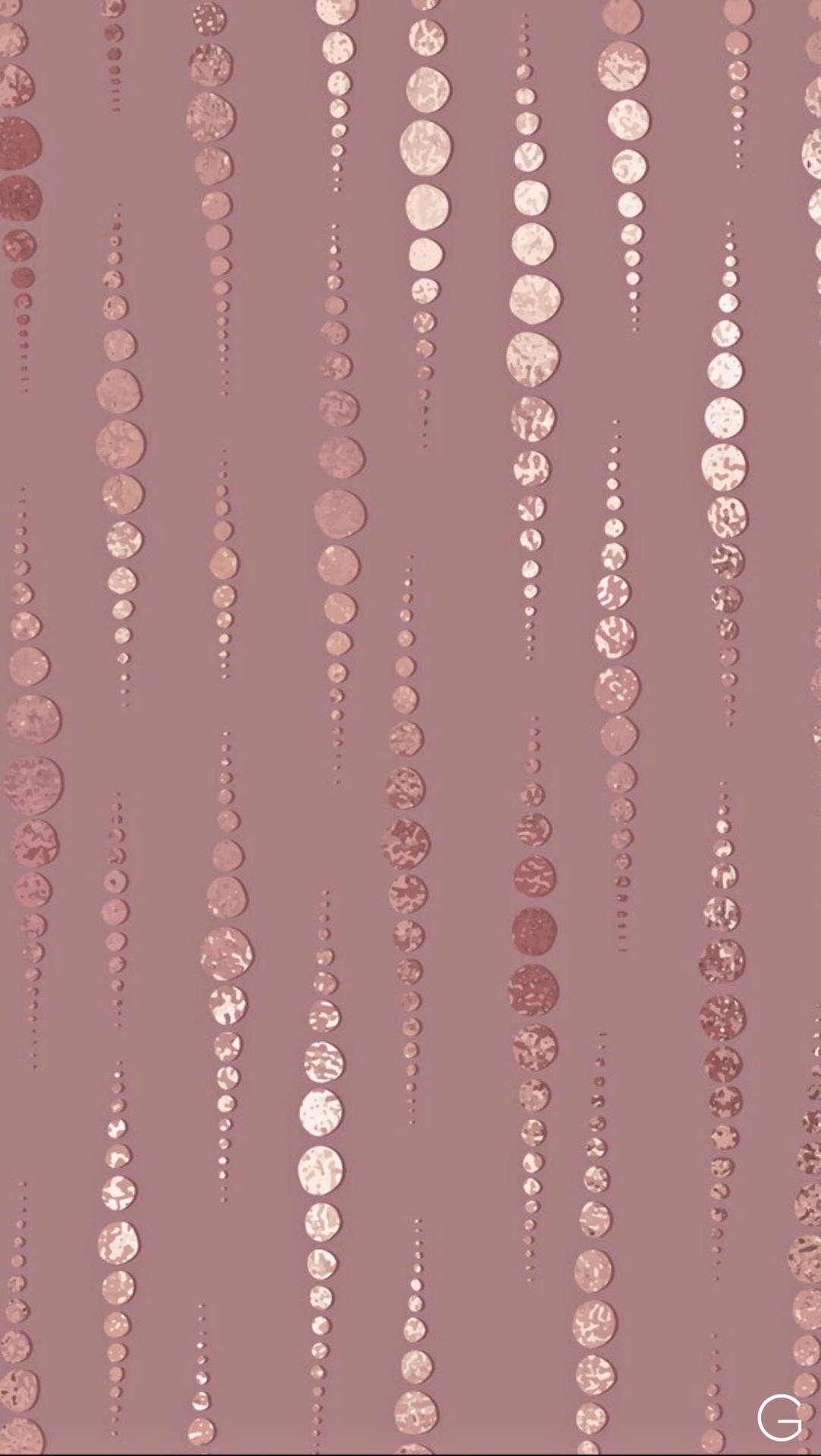 Dotted Pattern Rose Gold Iphone Background