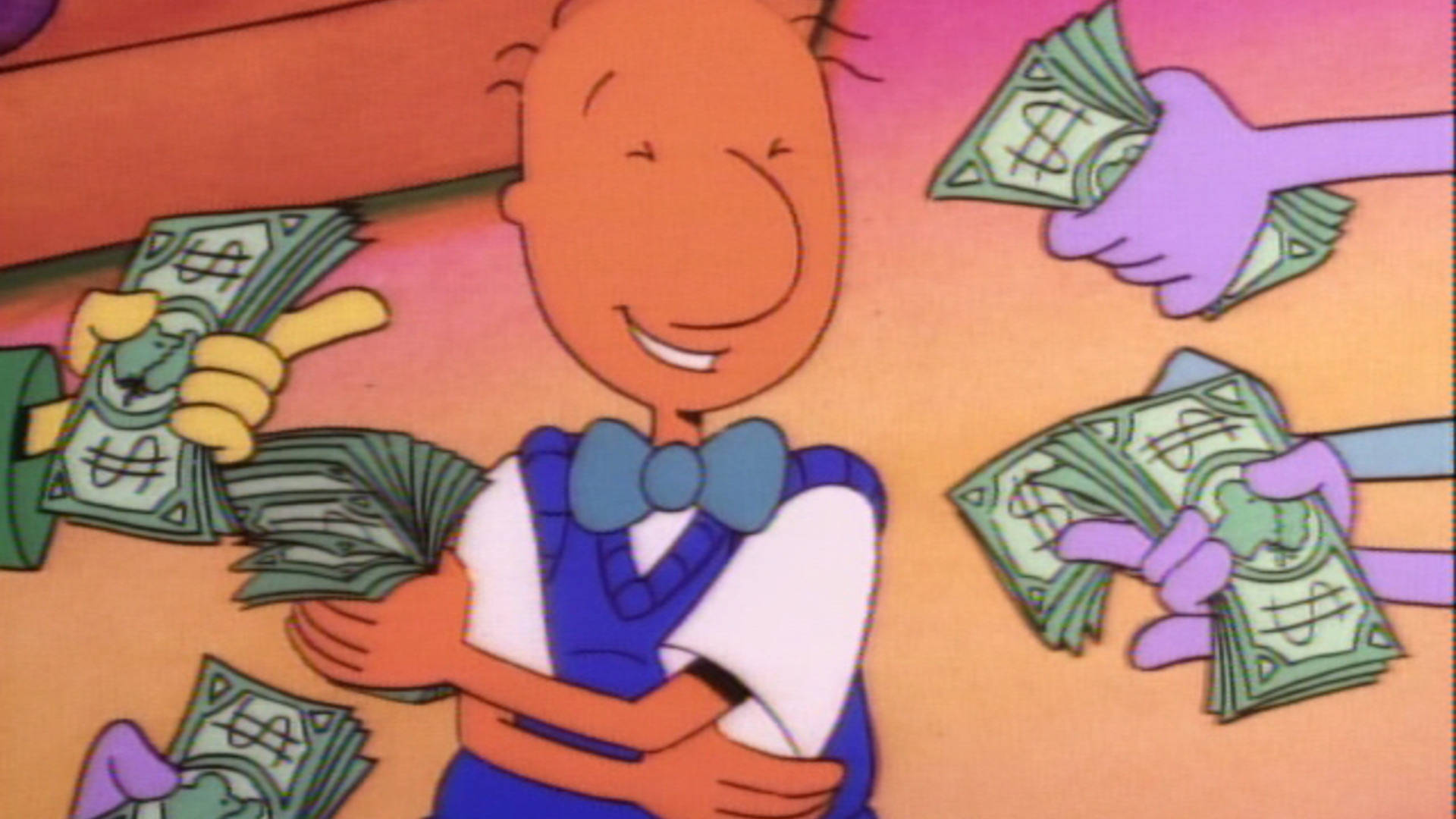 Doug With Cash Background