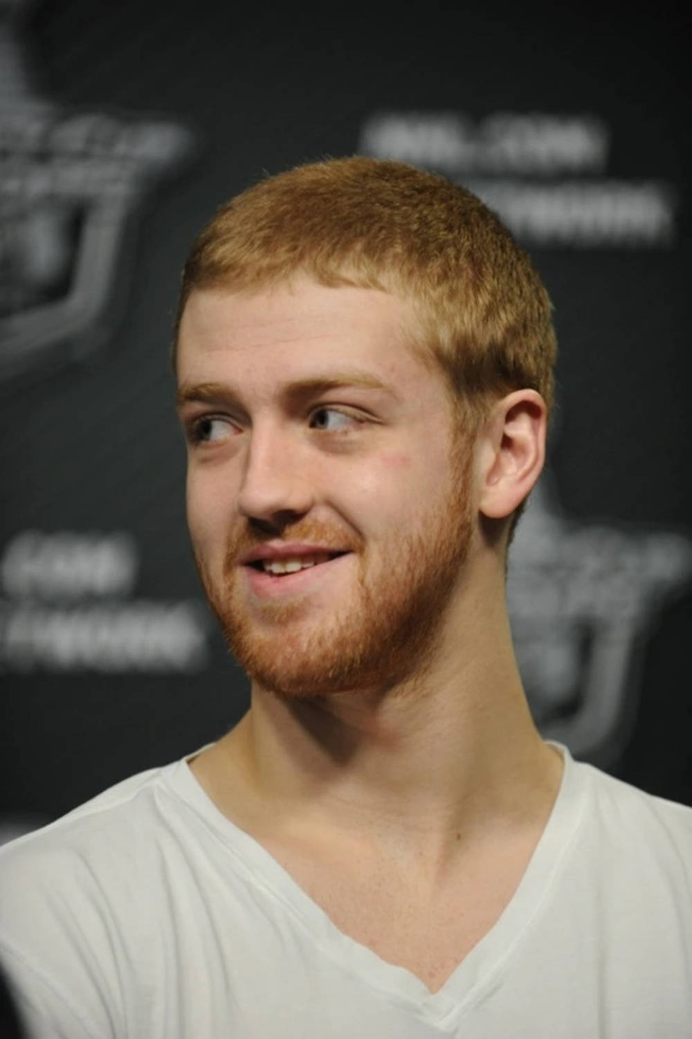 Dougie Hamilton Candid Smile Interview Background