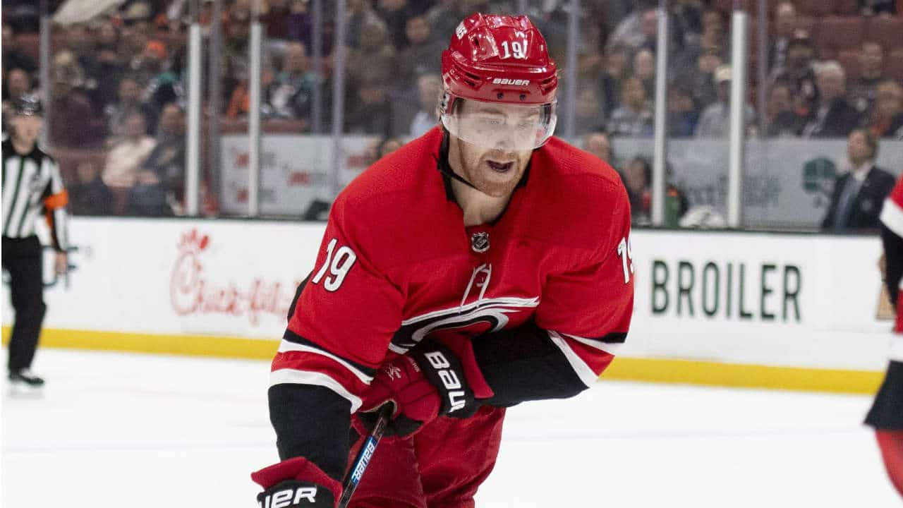 Dougie Hamilton Carolina Hurricanes Ice Hockey Background