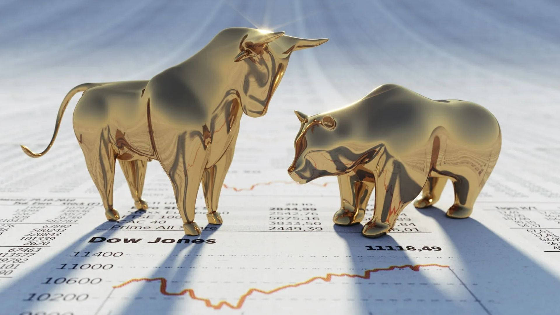 Dow Jones Bulls Background