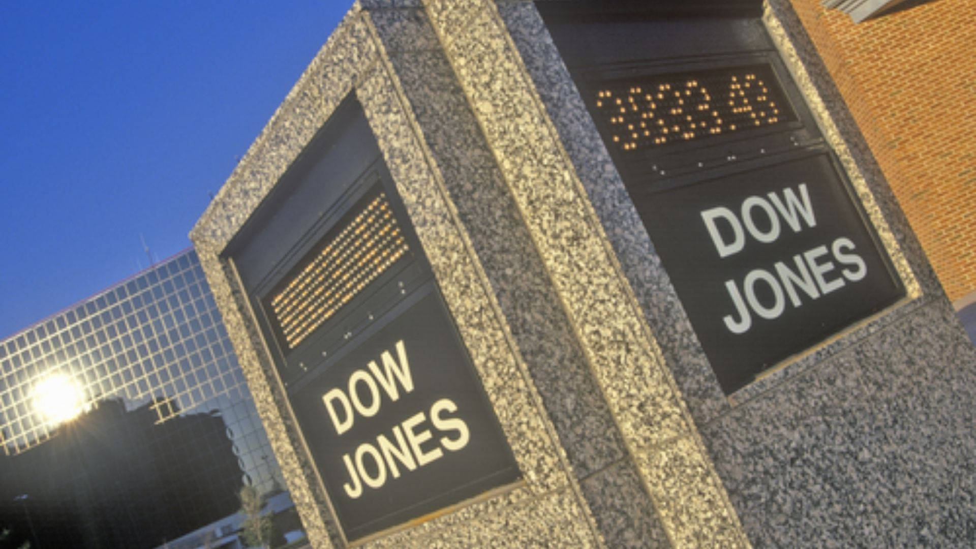 Dow Jones Index Outside Background