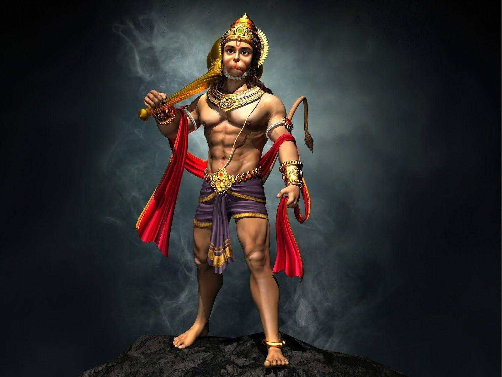 Download Lord Hanuman 3d Wallpaper Background
