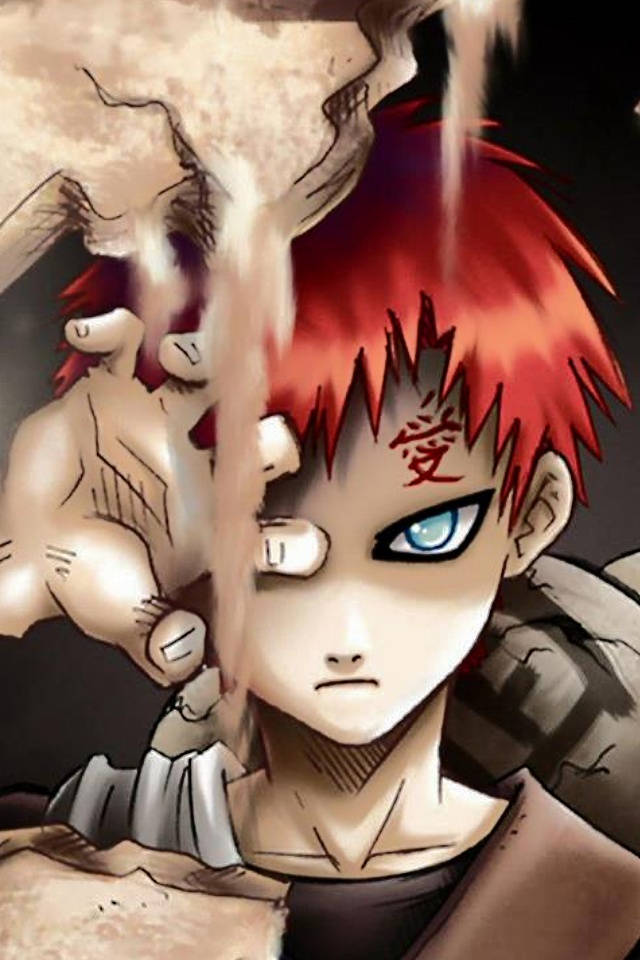 Download This Gaara Wallpaper To Add Some Character To Your Iphone! Background