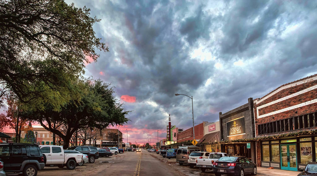 Downtown Garland Square Background