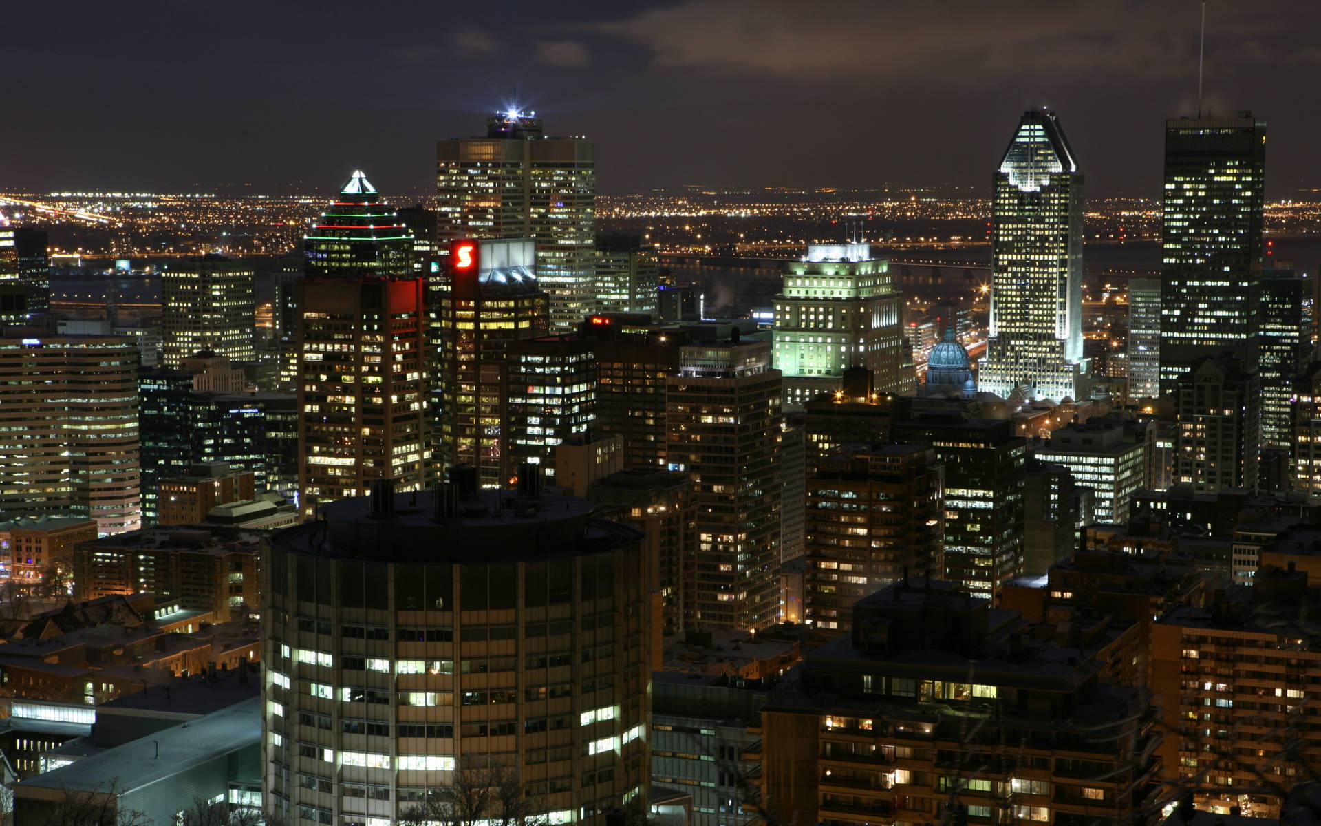 Downtown Montreal Canada Background