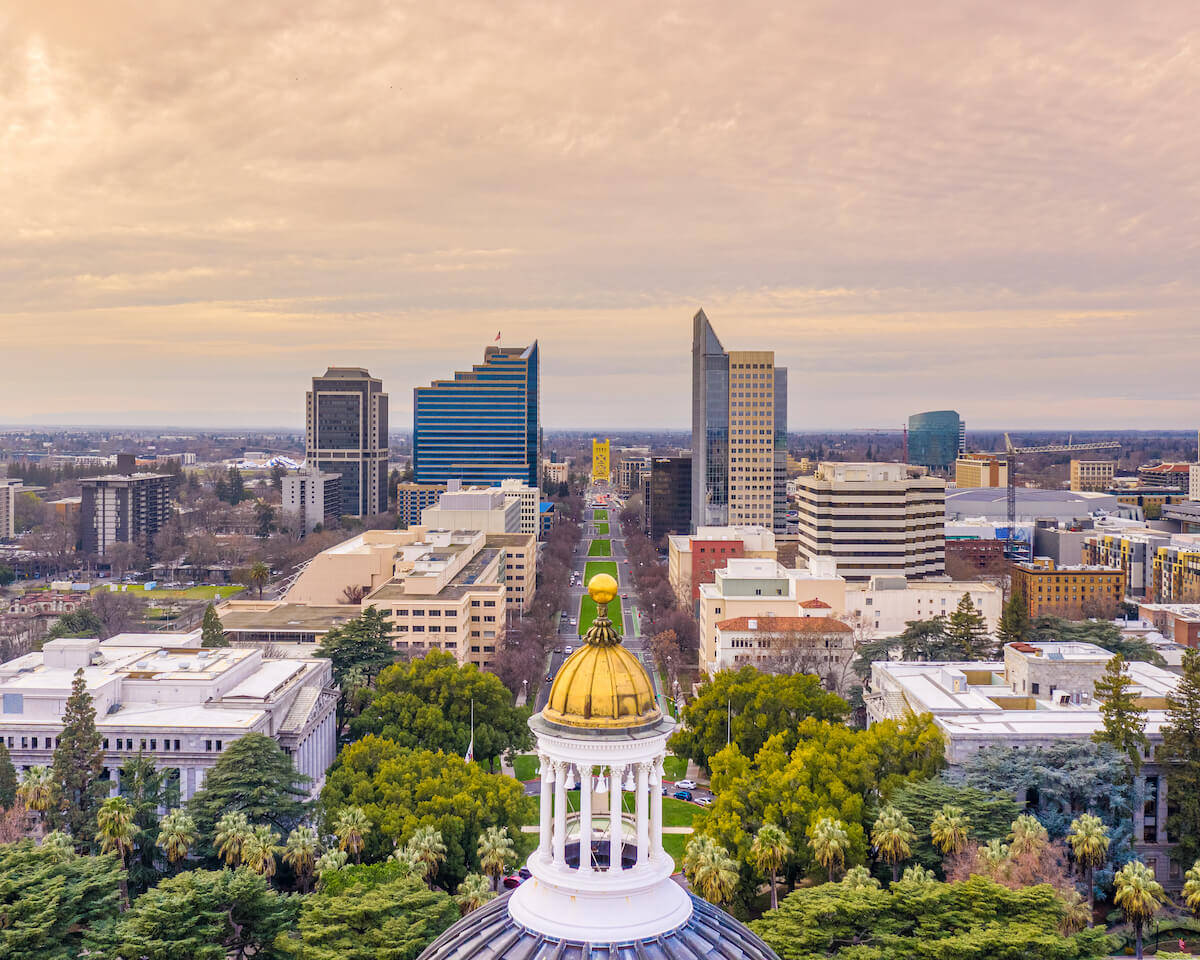 Downtown Sacramento View Background