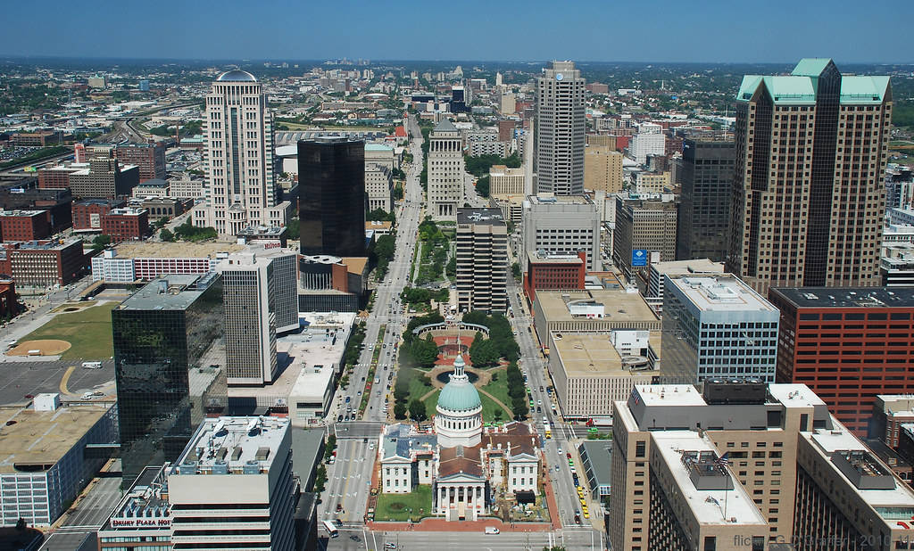 Downtown St Louis Top View Background