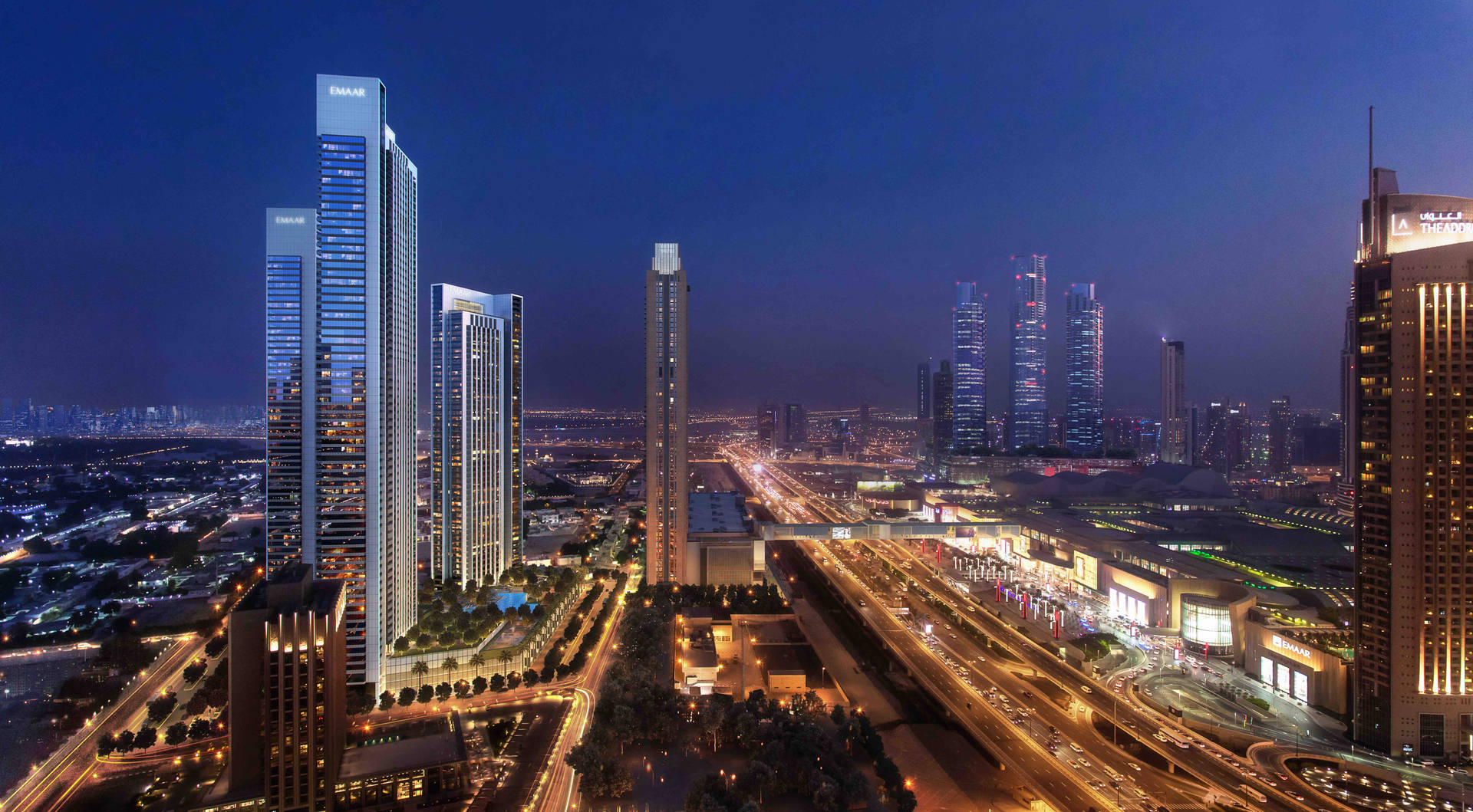 Downtown Views Condominium In Dubai Background