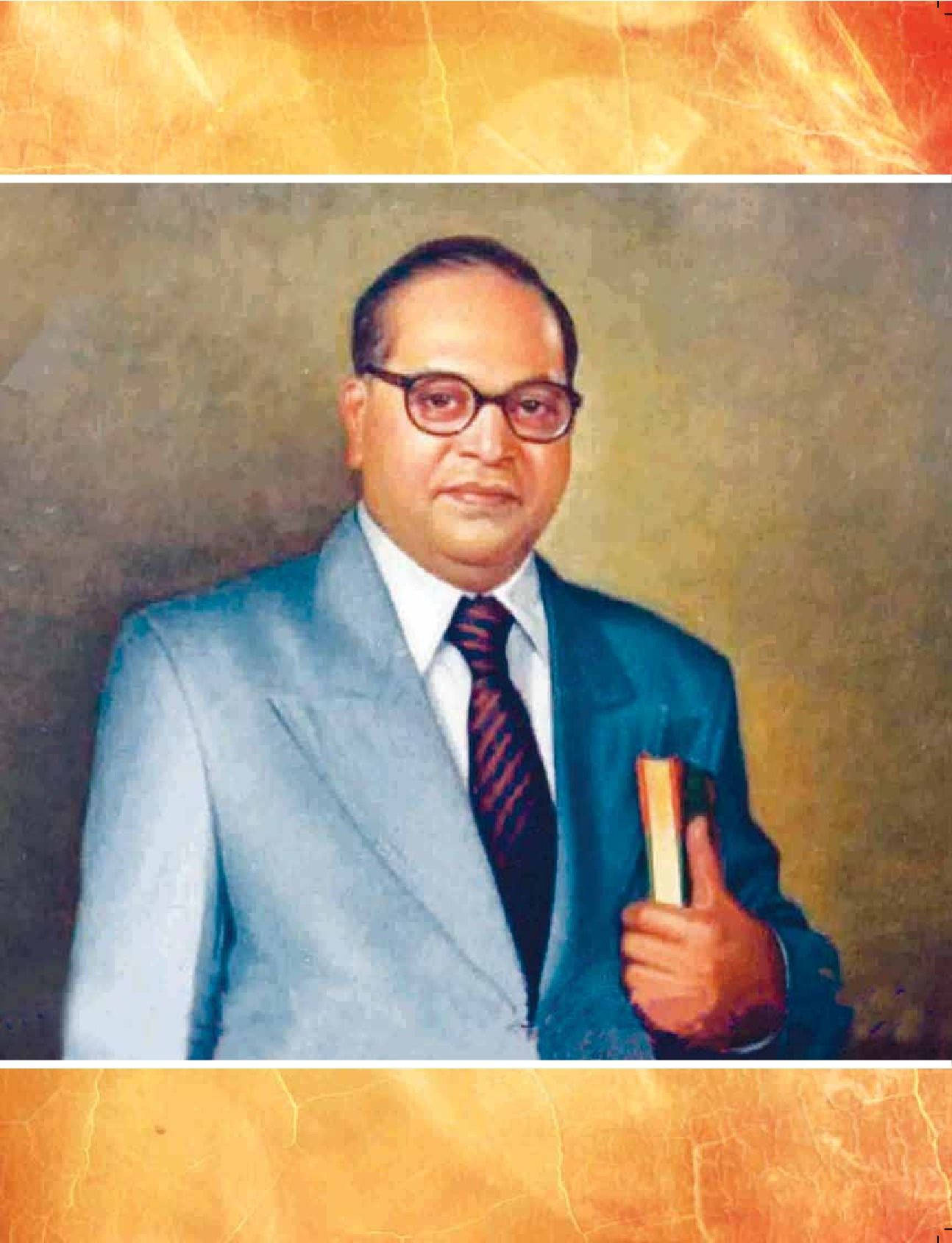 Dr Babasaheb Ambedkar Holding Book Background