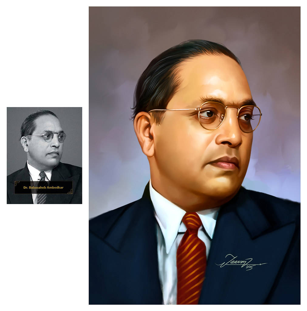 Dr Babasaheb Ambedkar Side-by-side Photo