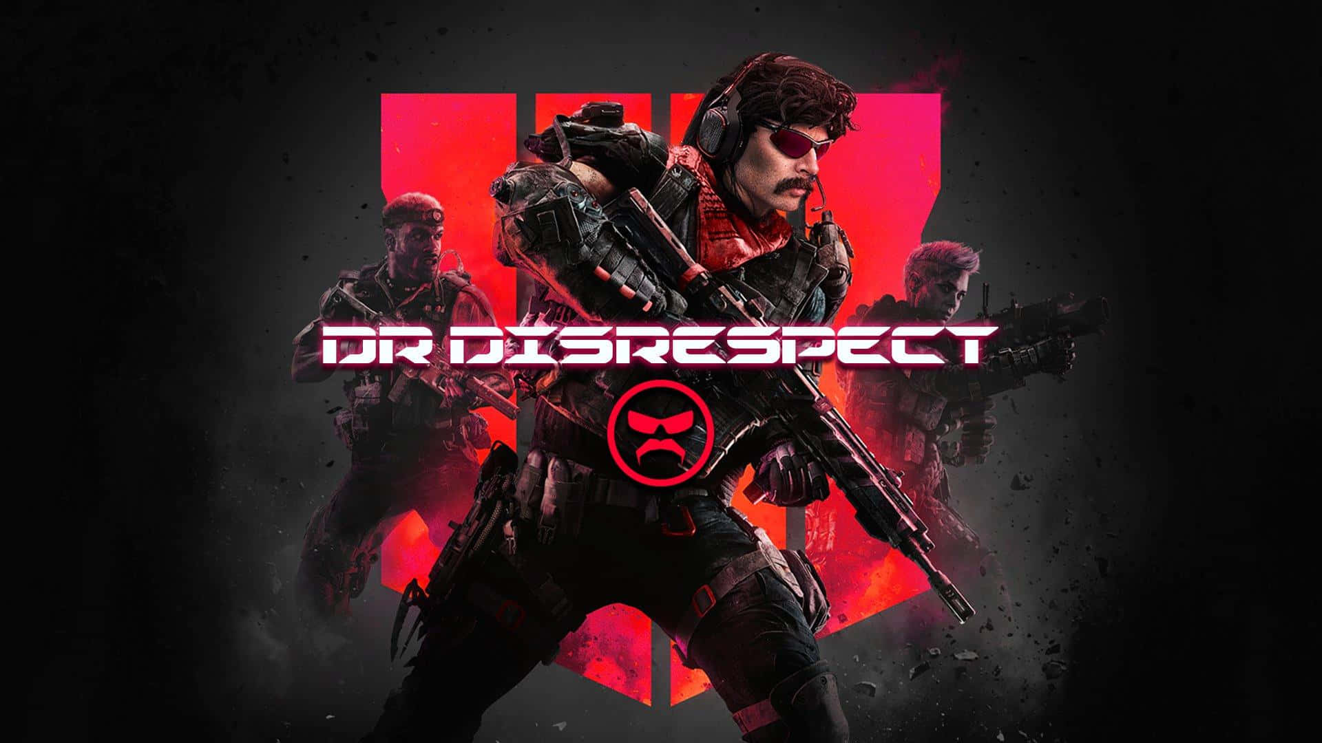 Dr Disrespect Soldier Graphic Art Background