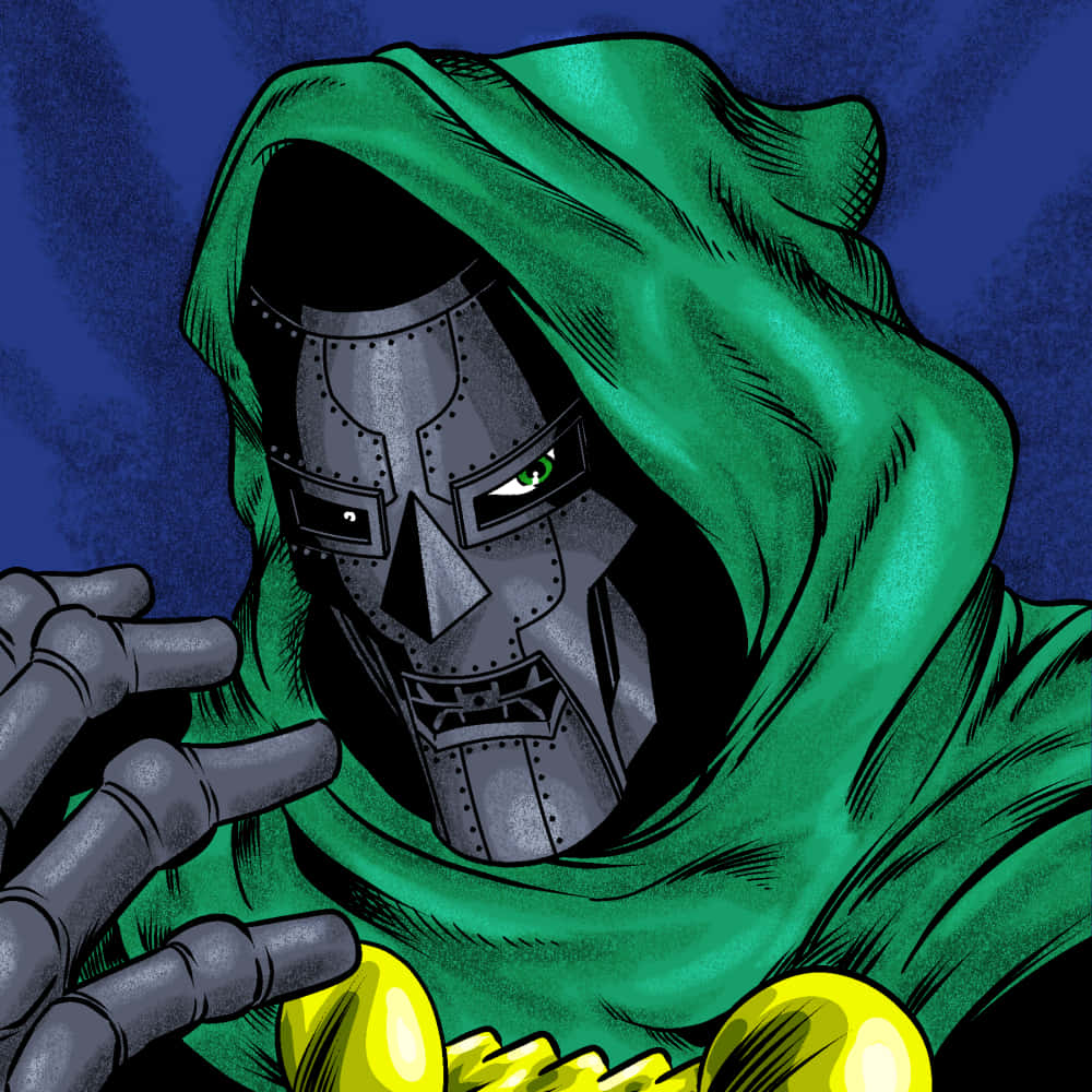 Dr Doom Looms Ominously In The Shadows As His Plans For World Domination Come To Fruition. Background