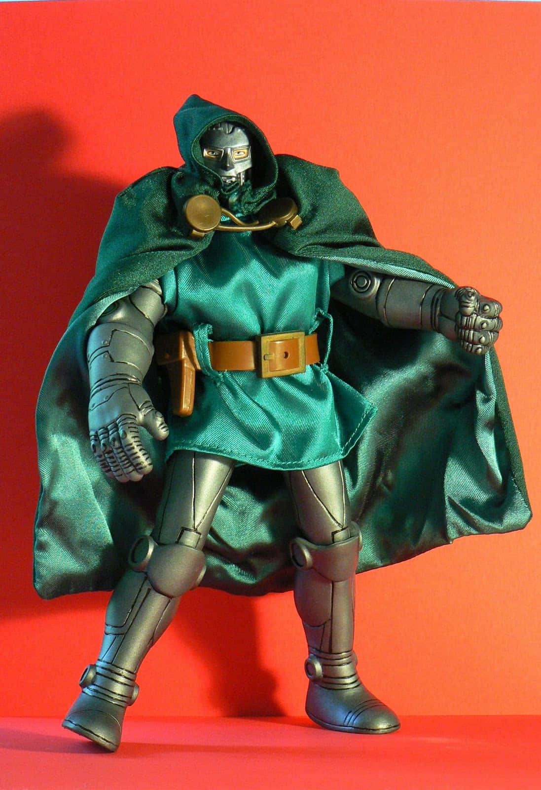 Dr. Doom Striking His Iconic Villainous Pose Background