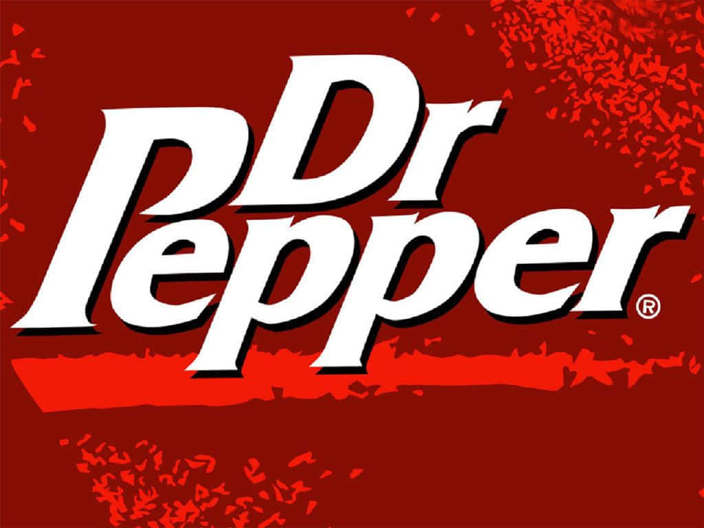 Dr Pepper Logo On A Red Background