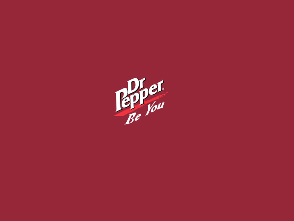 Dr Pepper Logo On A Red Background