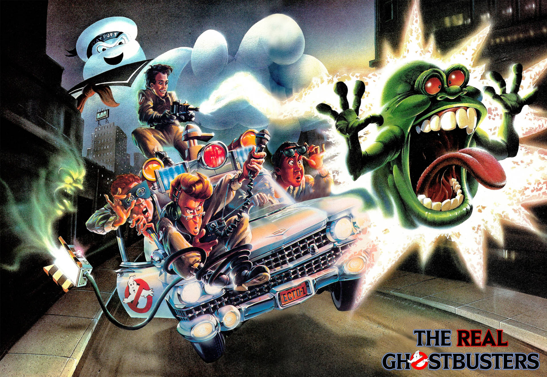 Dr. Peter Venkman, Winston Zeddemore, Ray Stantz And Egon Spengler, The Real Ghostbusters Background