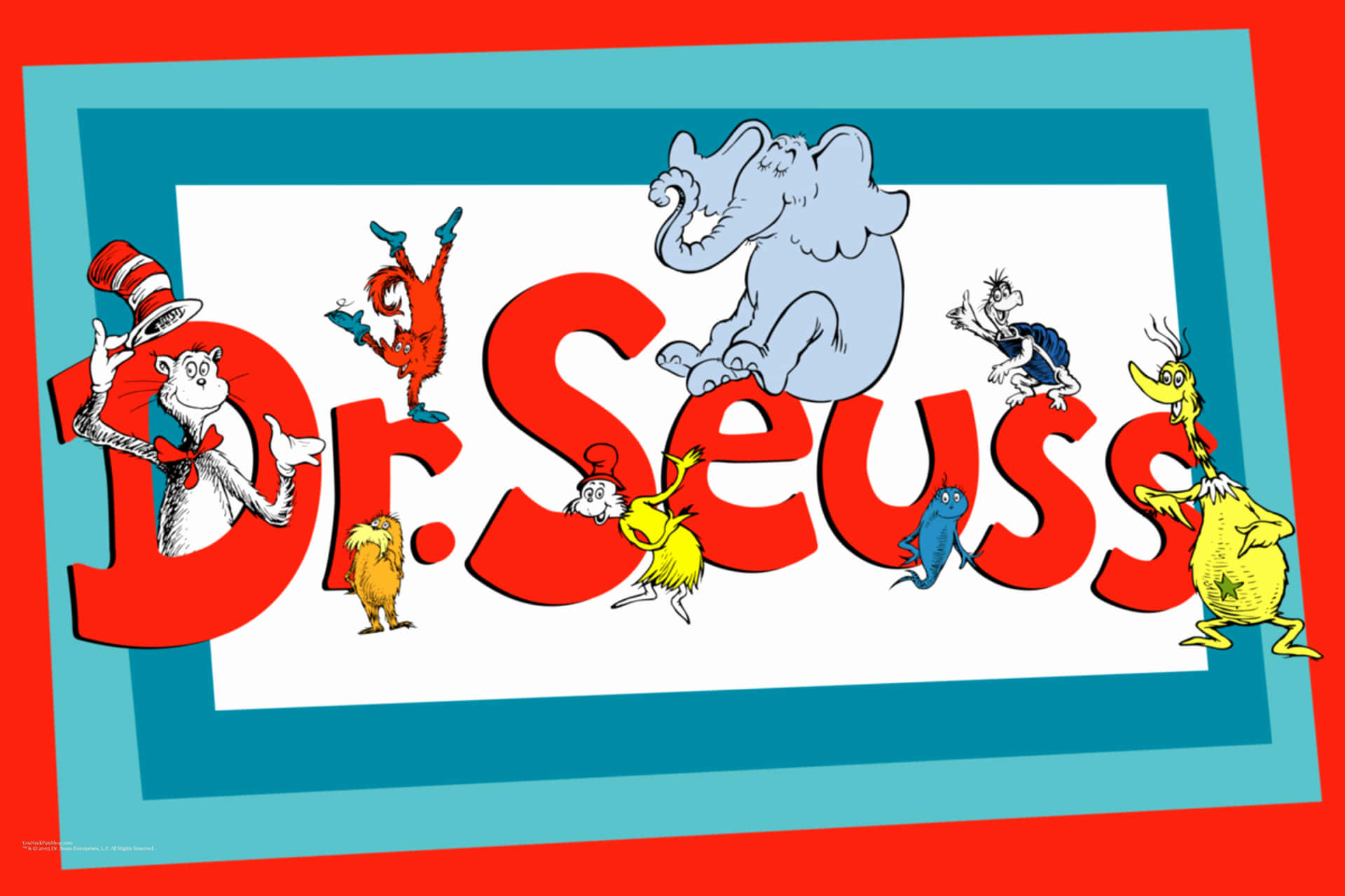 Dr Seuss Logo With A Cat In The Hat