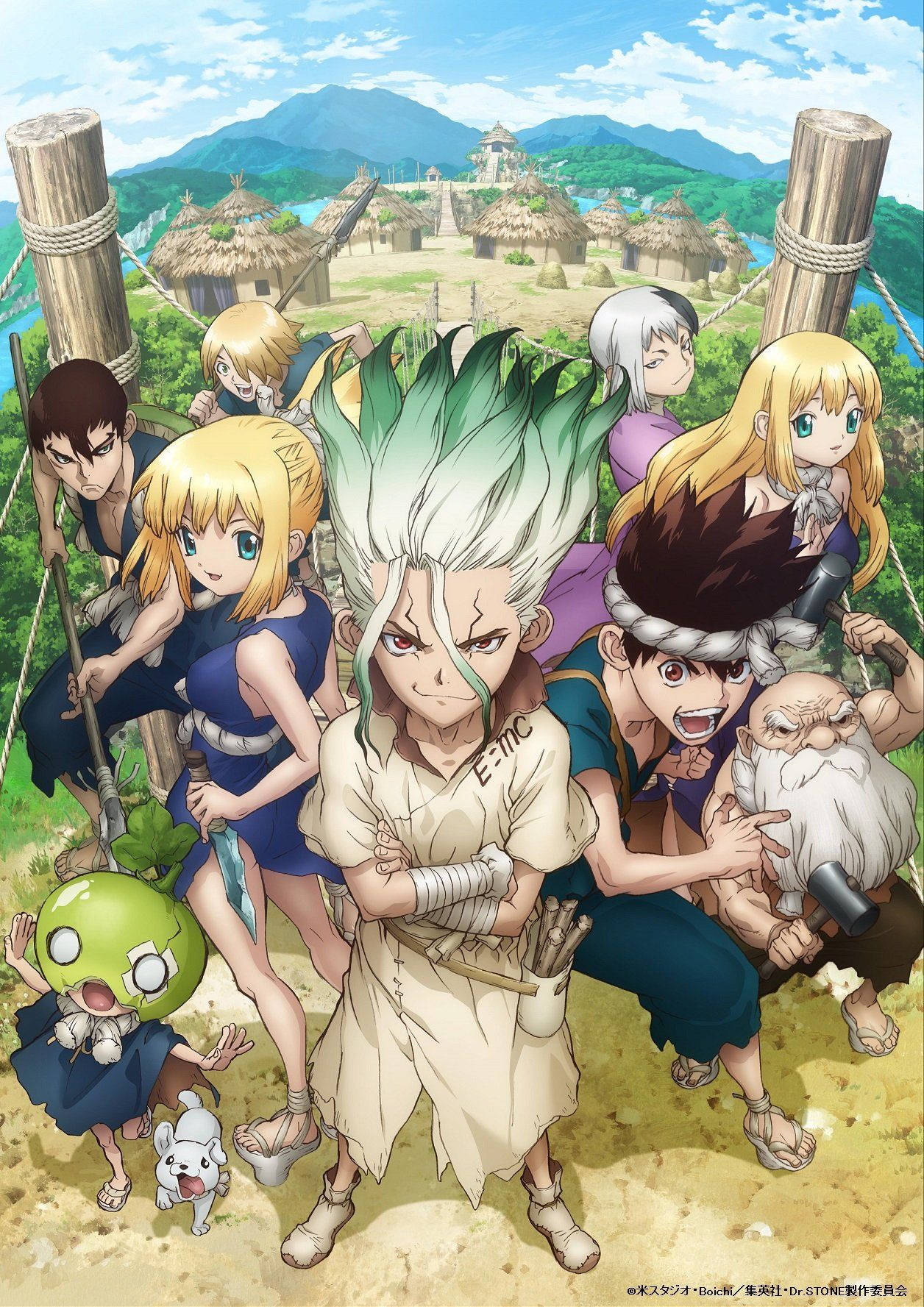 Dr Stone Senku And Friends Background