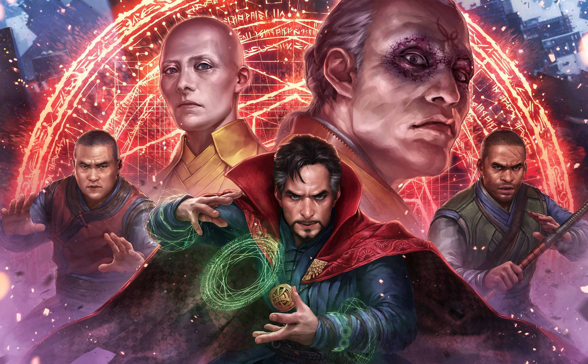 Dr. Strange Crew Marvel Laptop Background