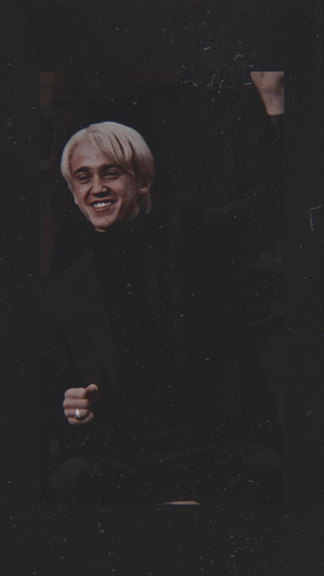 Draco Malfoy Black Smile Aesthetic Background