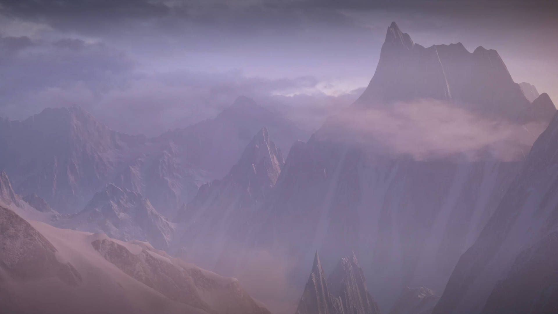 Dragon Age Frostback Mountains Background