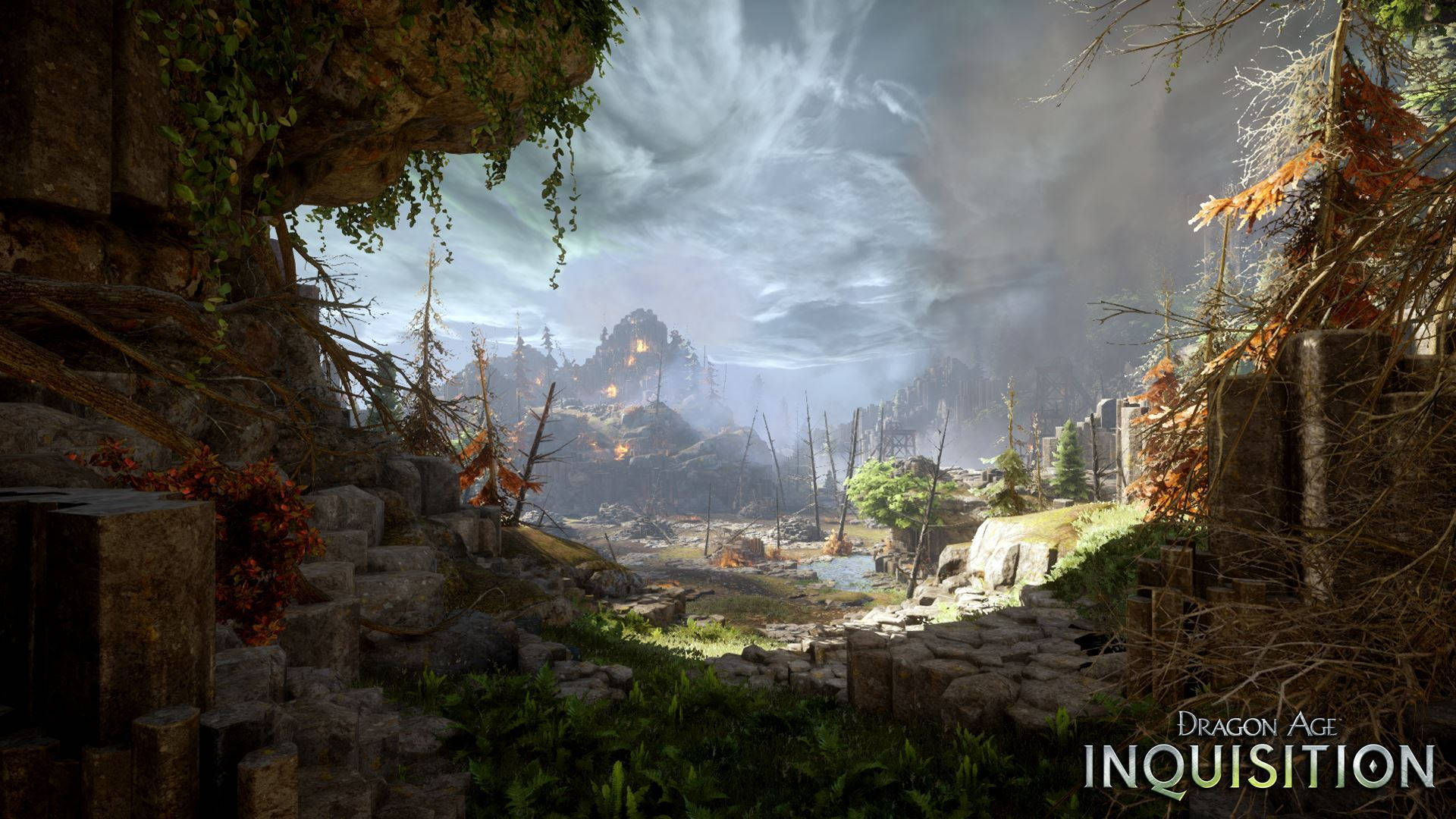 Dragon Age Inquisition Video Game Series Hissing Wastes Background