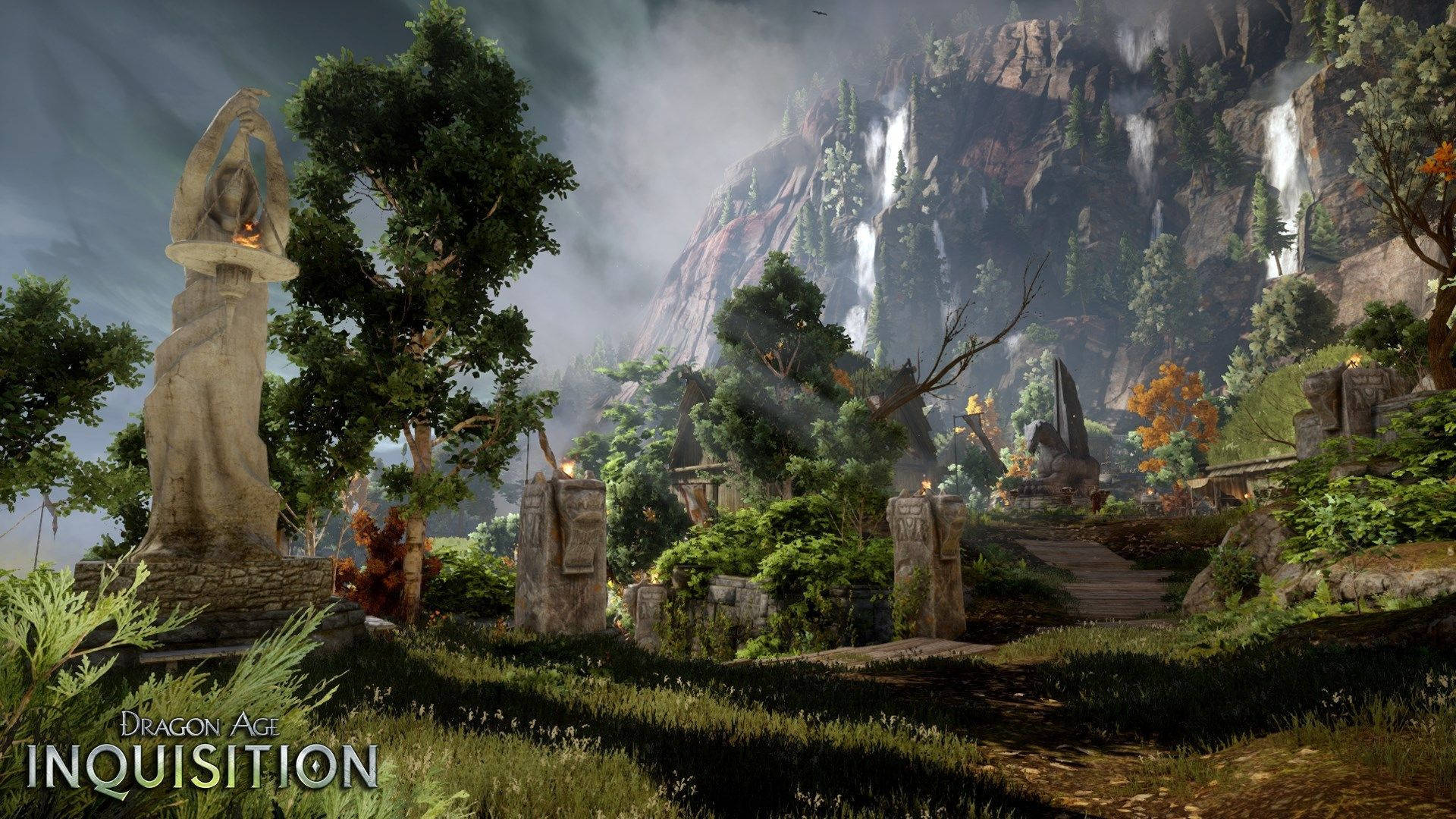 Dragon Age Inquisition Video Game Series Redcliffe Village Background