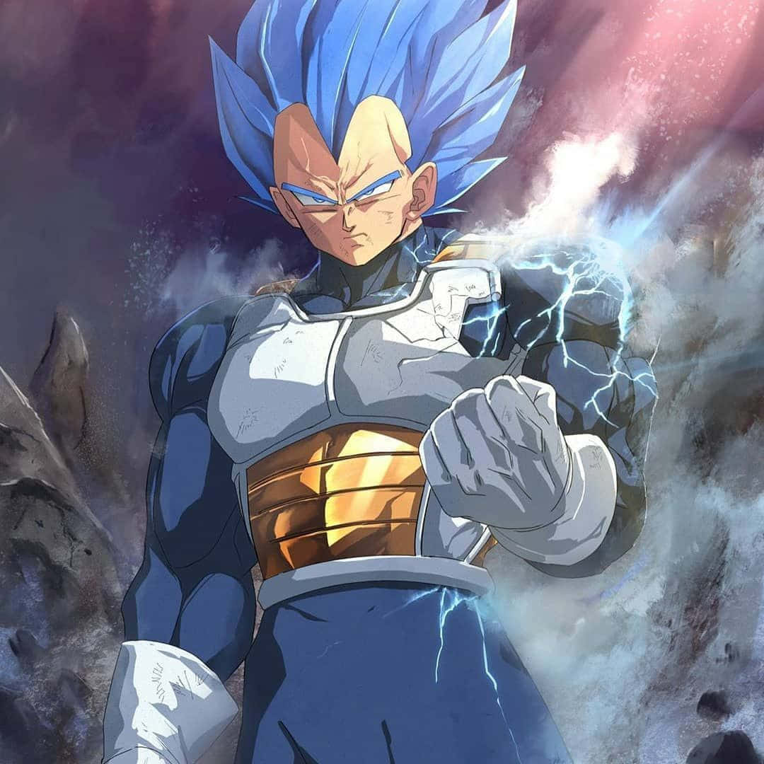 Dragon Ball 1080x1080 Vegeta Blue Digital Artwork Background