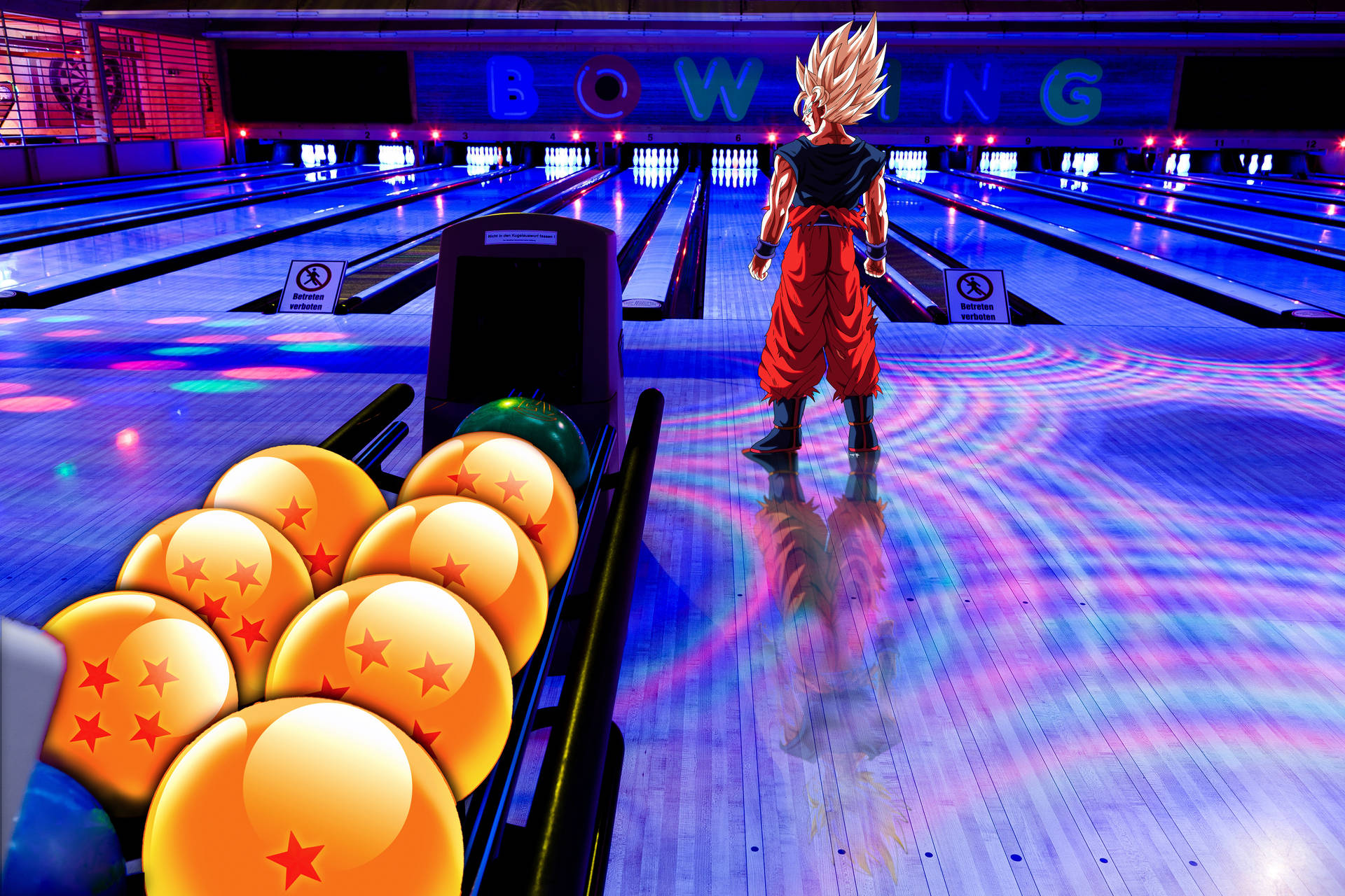 Dragon Ball Bowling Background