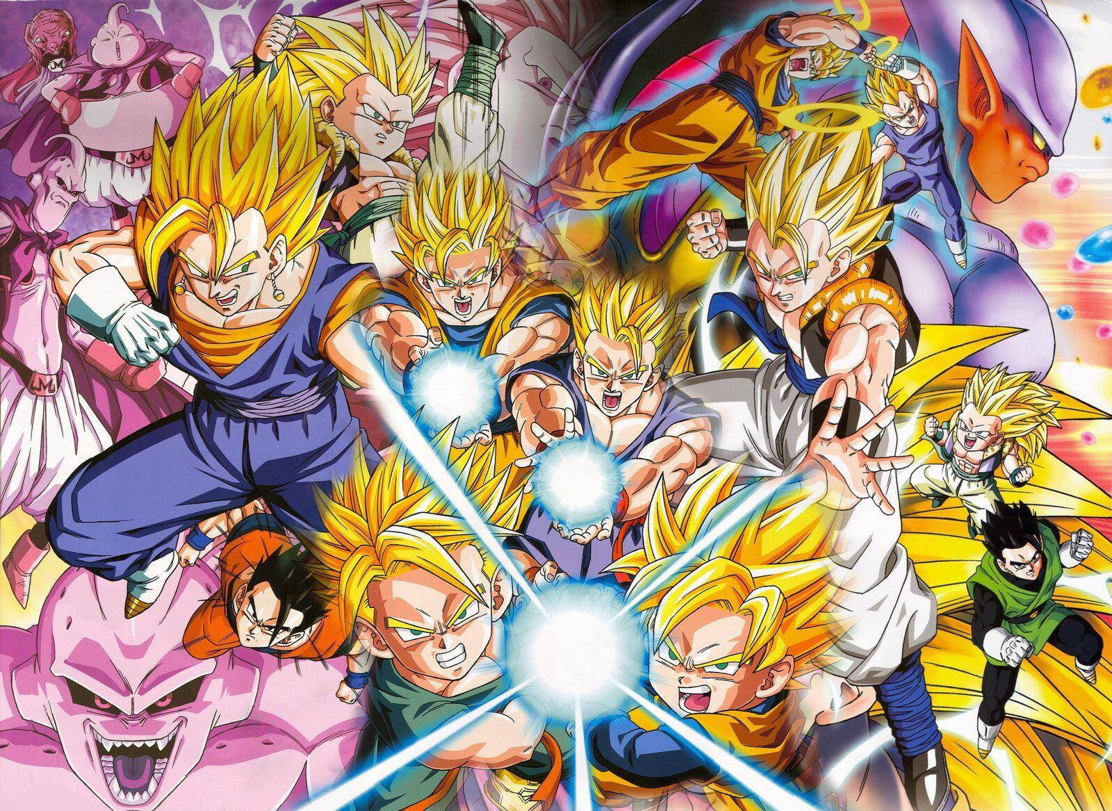 Dragon Ball Cast Featuring Goten Background