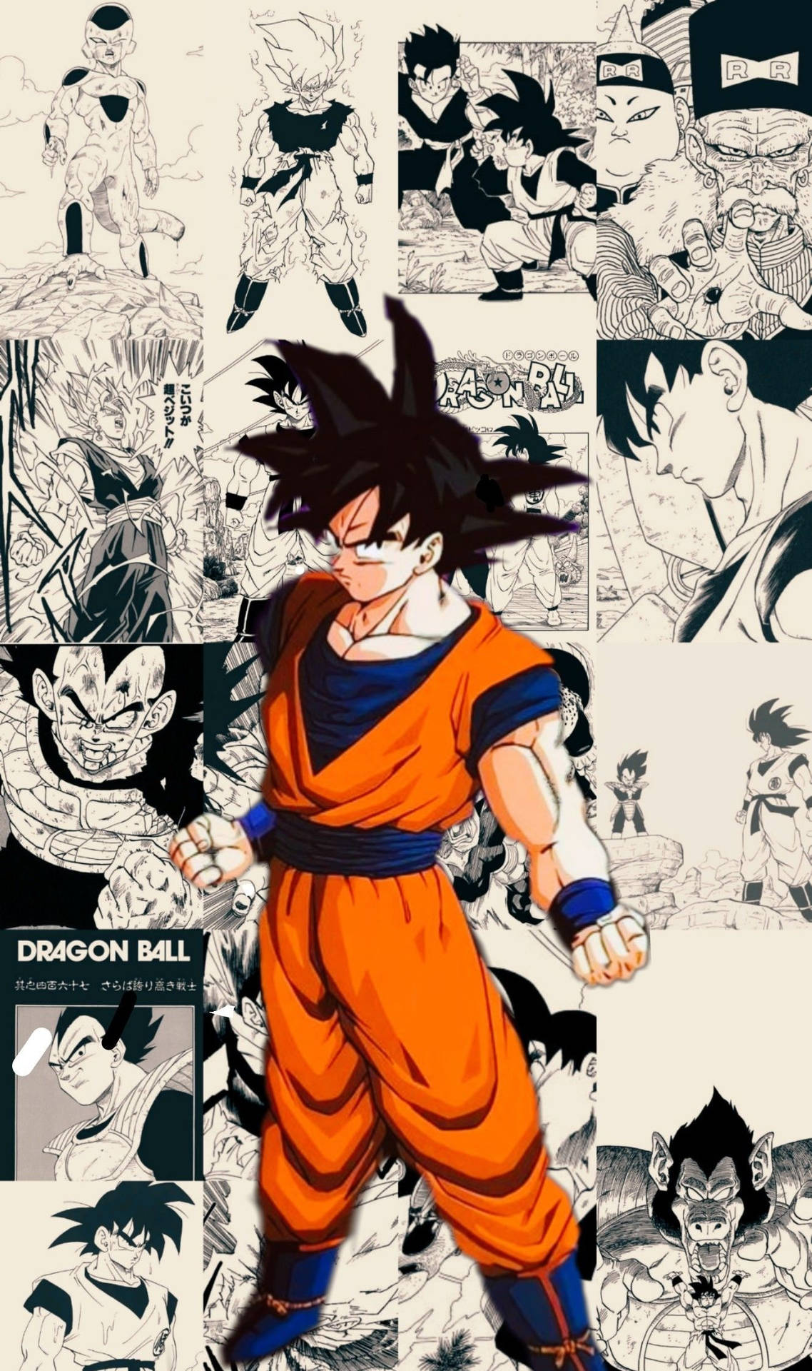 Dragon Ball Goku Manga Panel Background