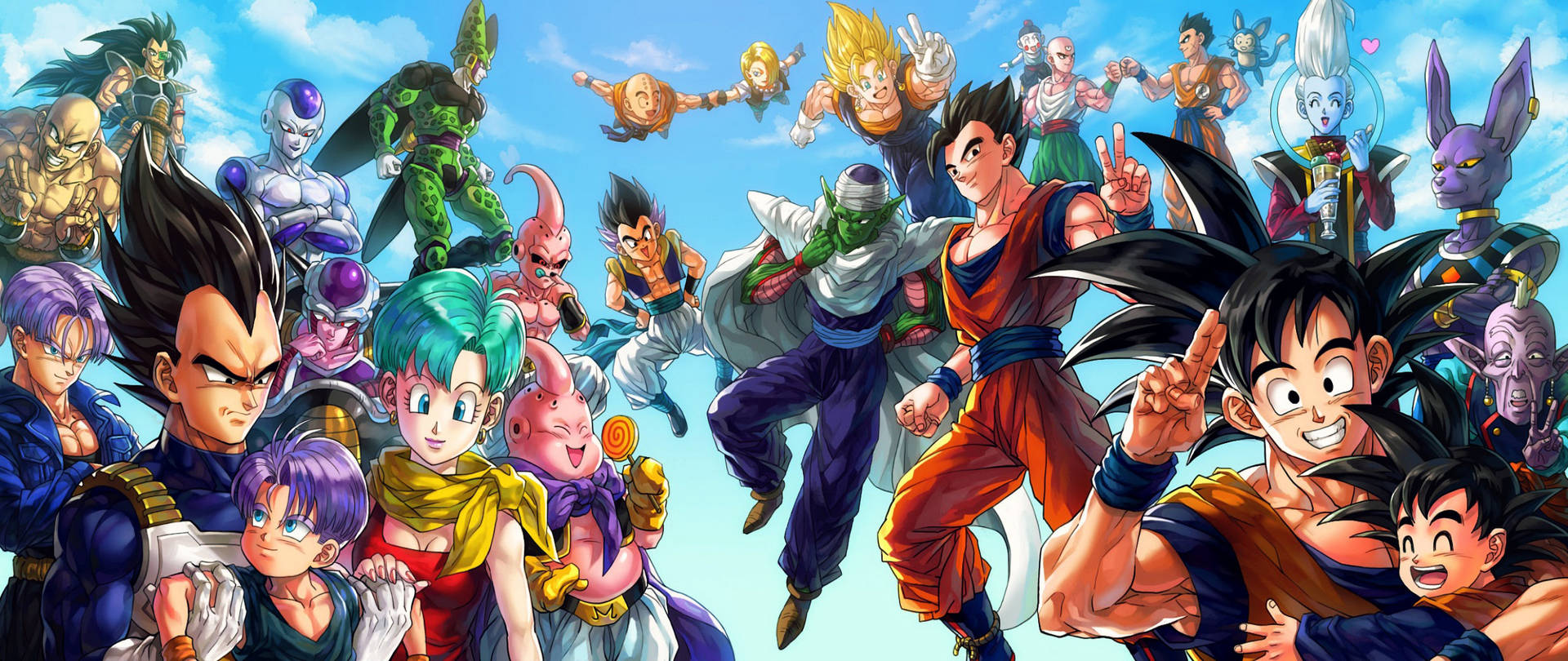 Dragon Ball Goten Group Photo Background