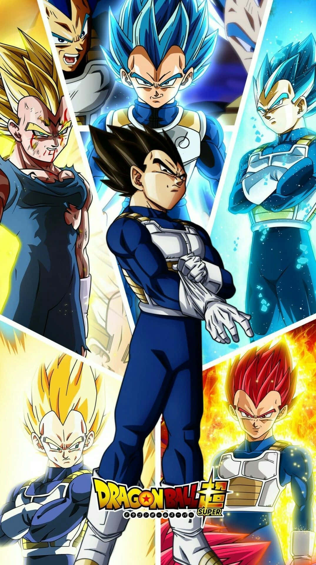 Dragon Ball Majin Vegeta Smile All Transformation Background