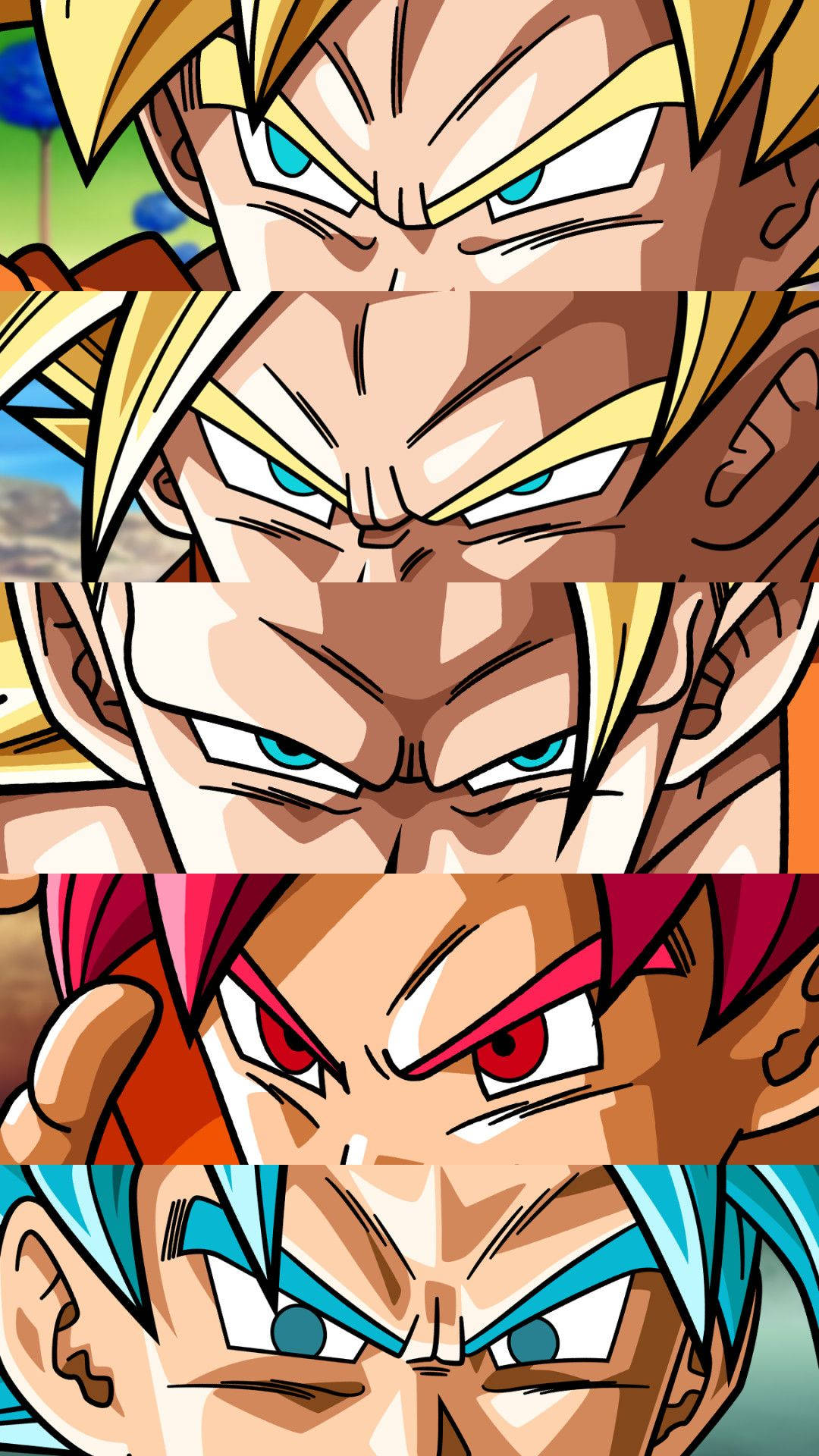 Dragon Ball Z Characters And Son Goku Iphone Background