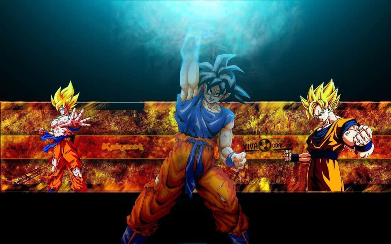 Dragon Ball Z Goku Black And Orange Background