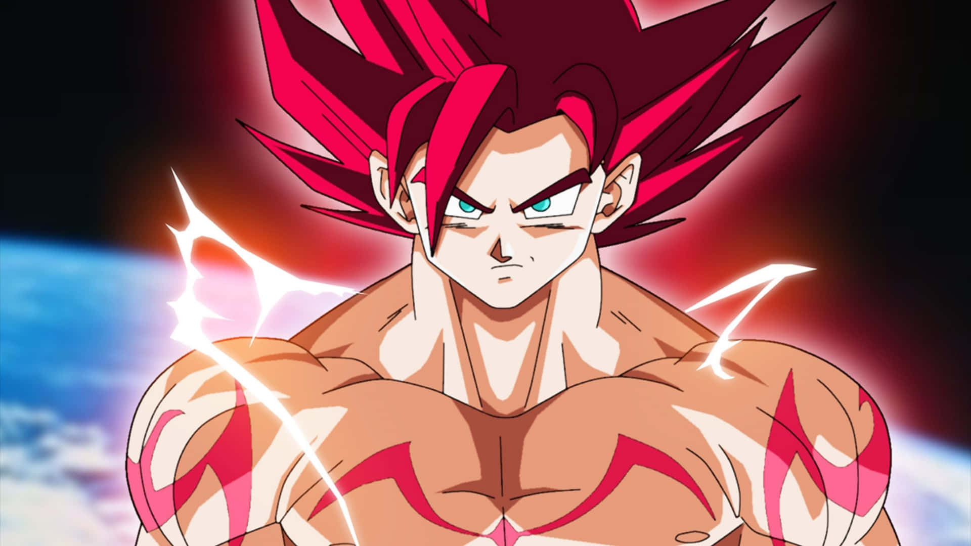 Dragon Ball Z Goku In Super Saiyan God Form