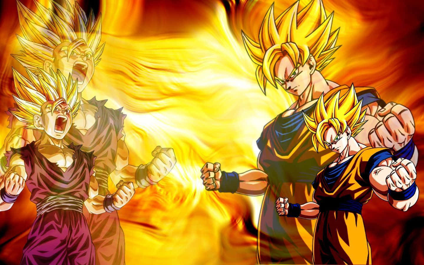 Dragon Ball Z Goku With Gohan