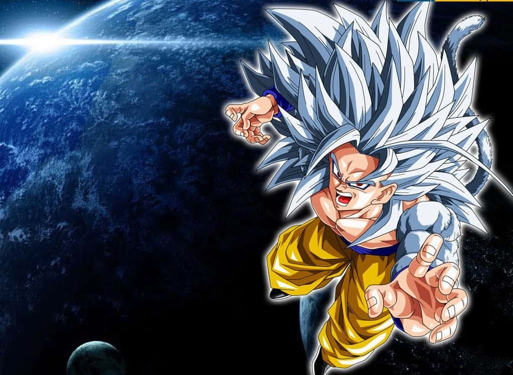 Dragon Ball Z Goku With Silver Hair