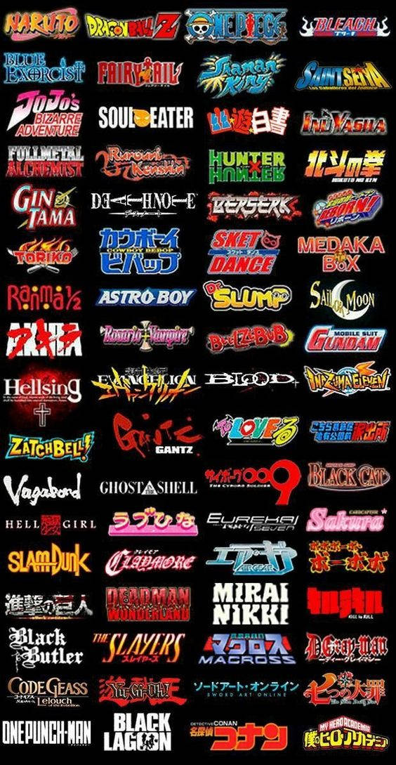 Dragon Ball Z Logo And Other Anime