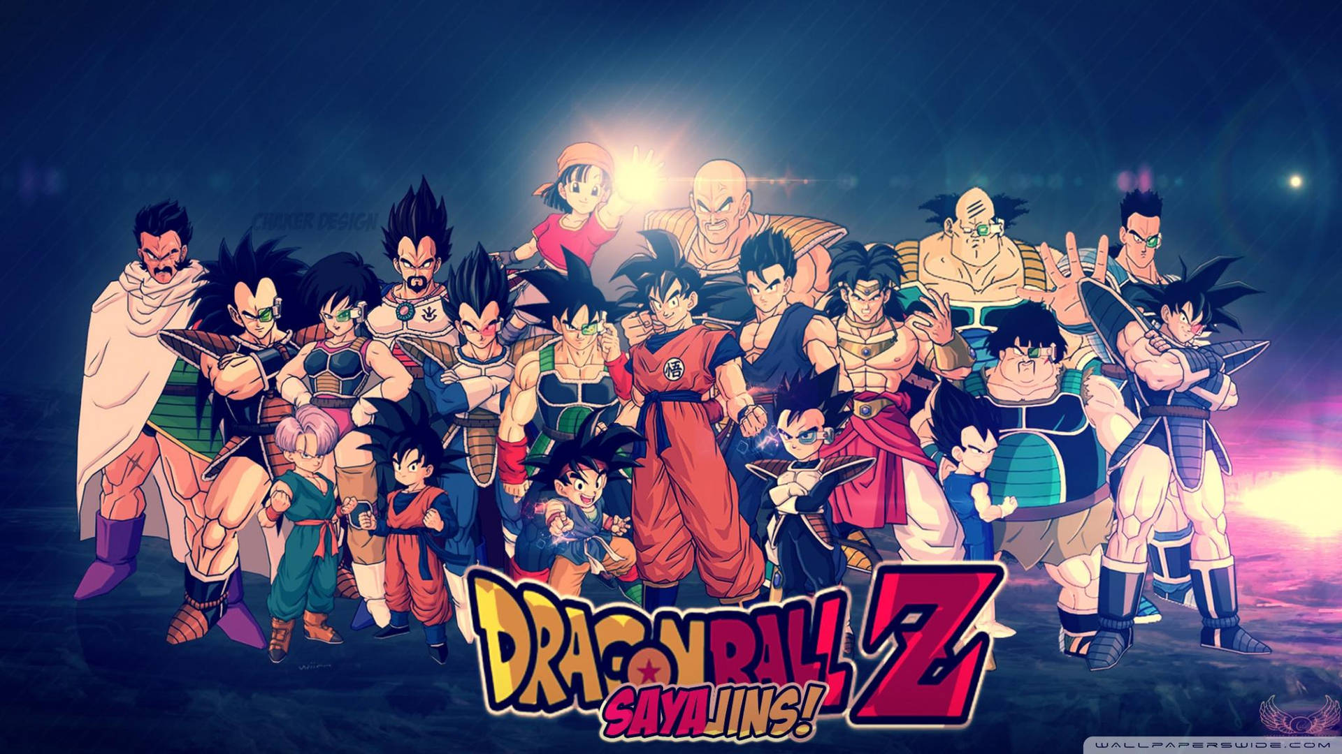 Dragon Ball Z Logo With Characters