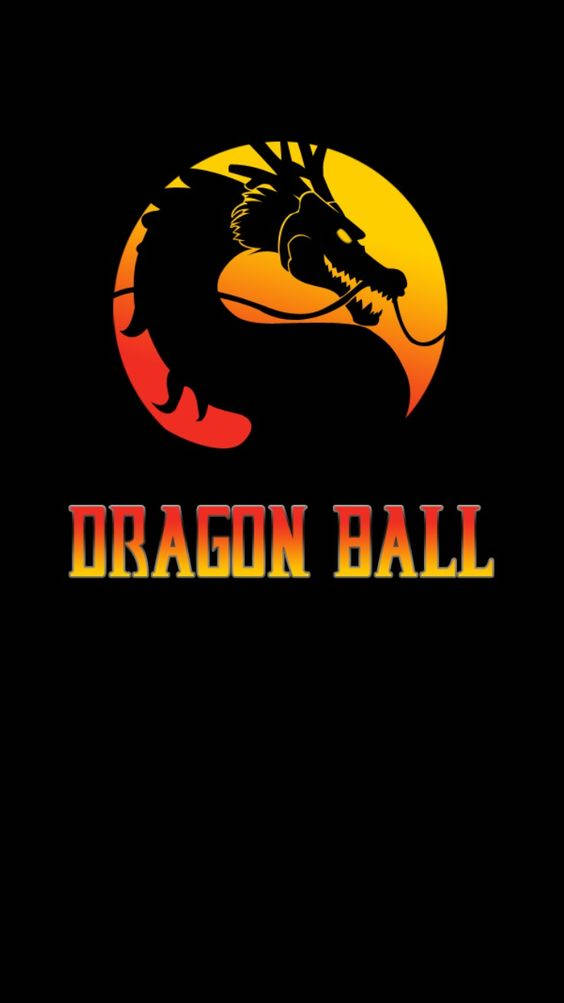 Dragon Ball Z Logo Yellow Orange Background