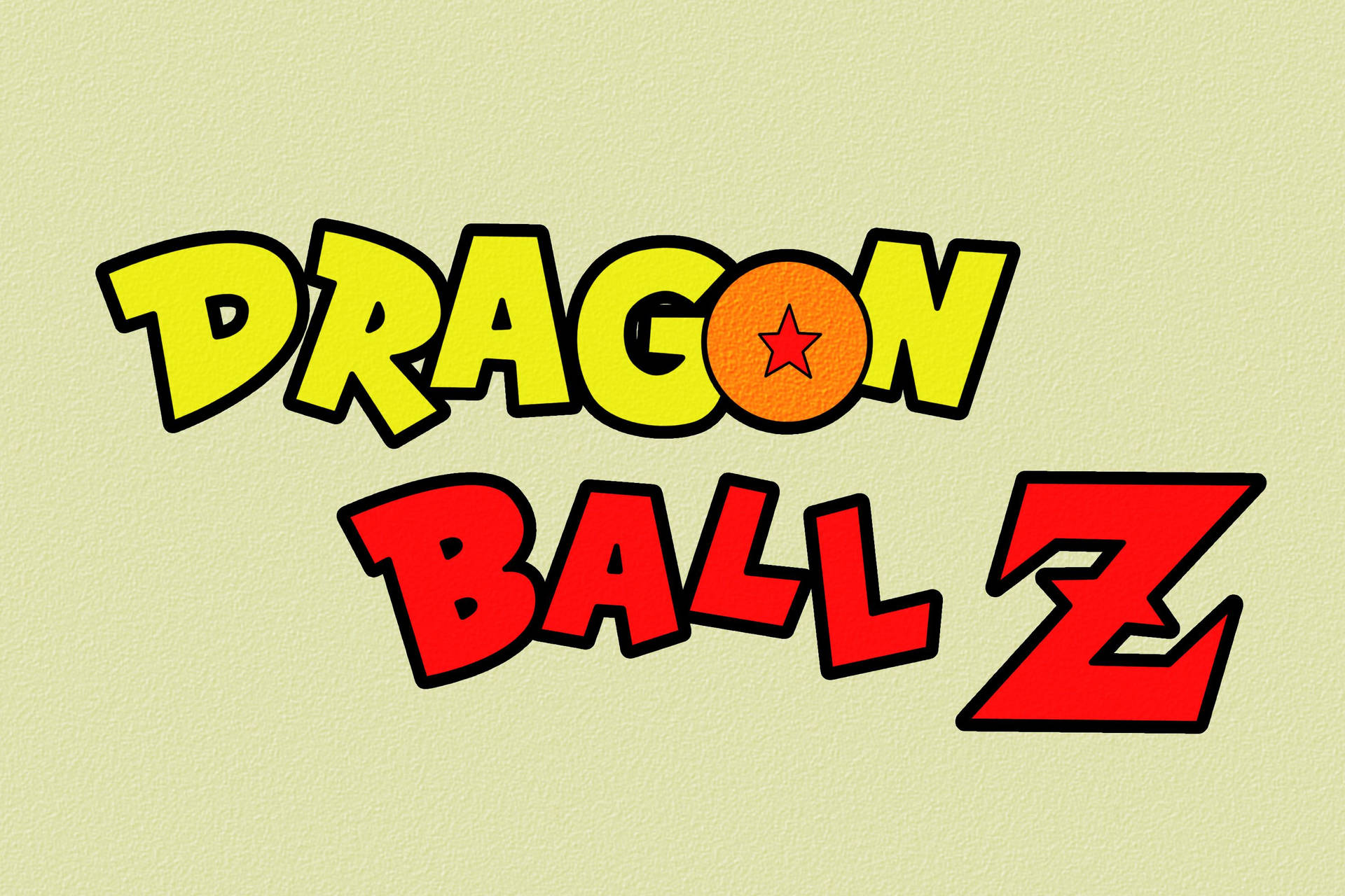 Dragon Ball Z Logo Yellow