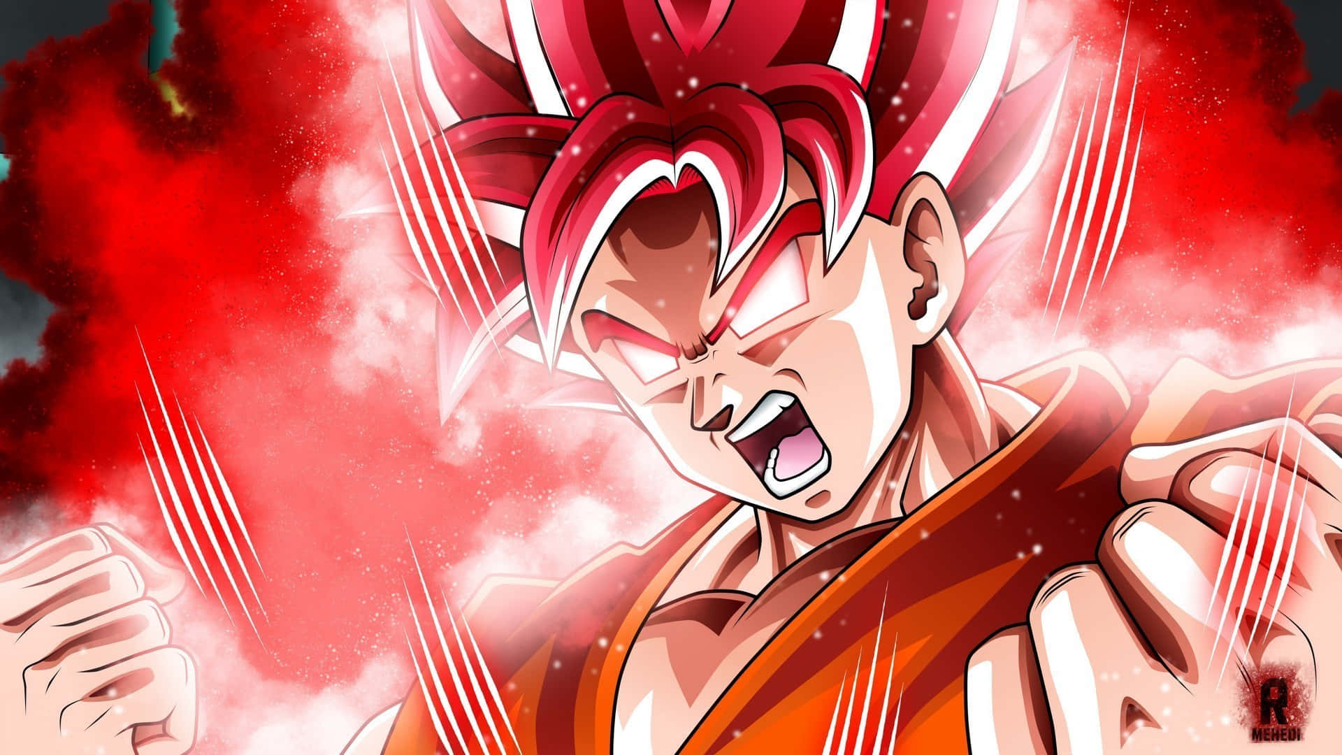 Dragon Ball Z Super Saiyan Explosive Anger Background