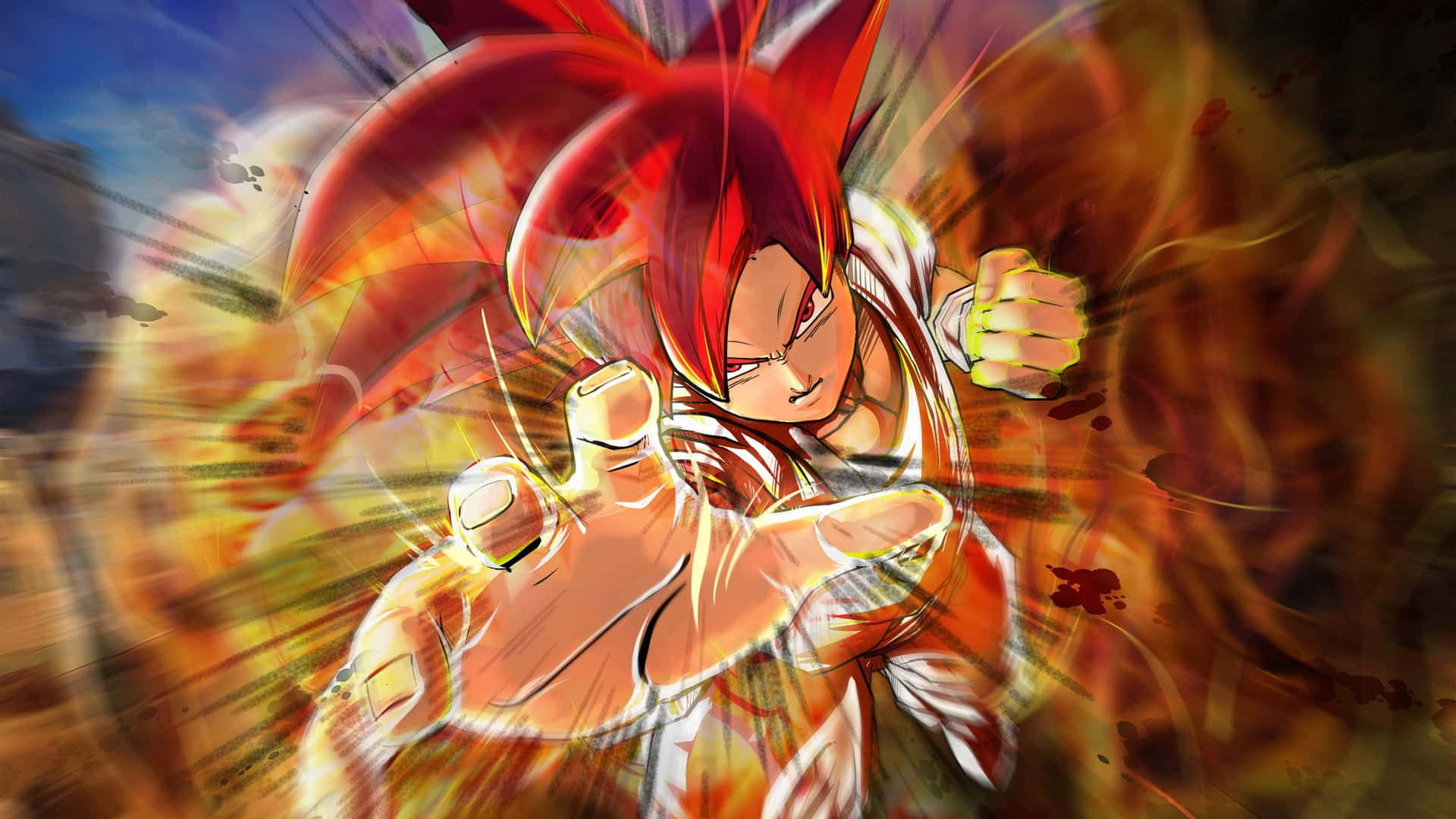 Dragon Ball Z Super Saiyan Goku Punch