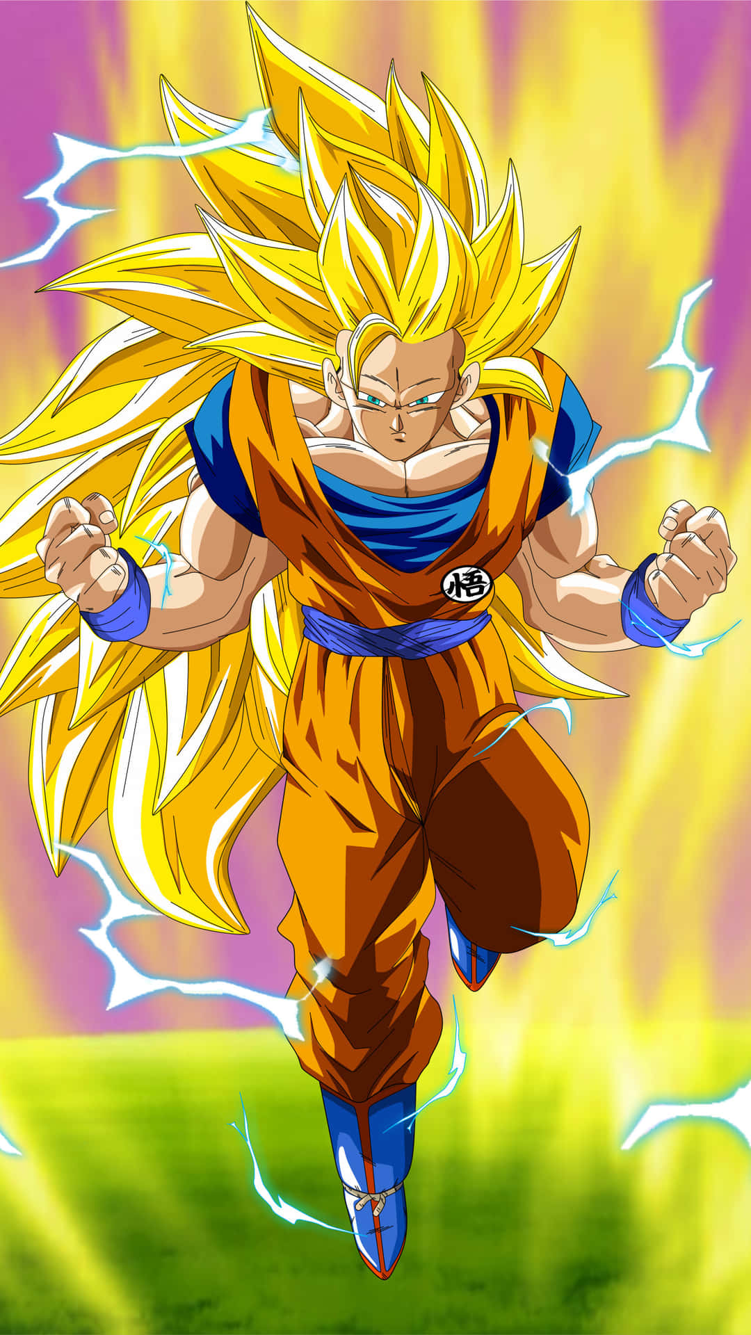 Dragon Ball Z Super Saiyan Square Stance Background